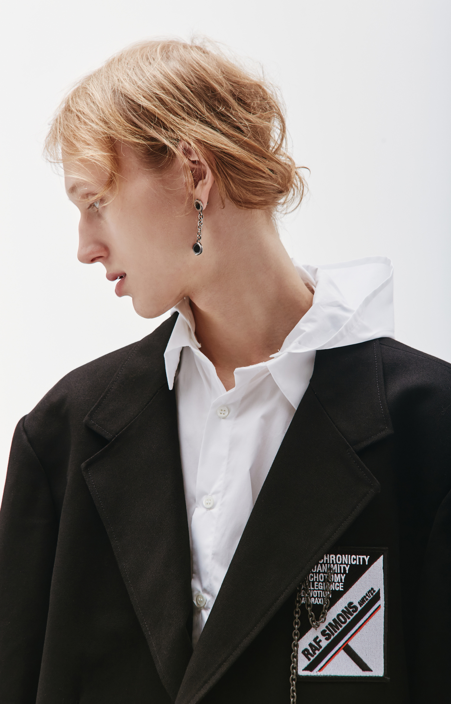 Raf Simons Пиджак Оверсайз с патчем