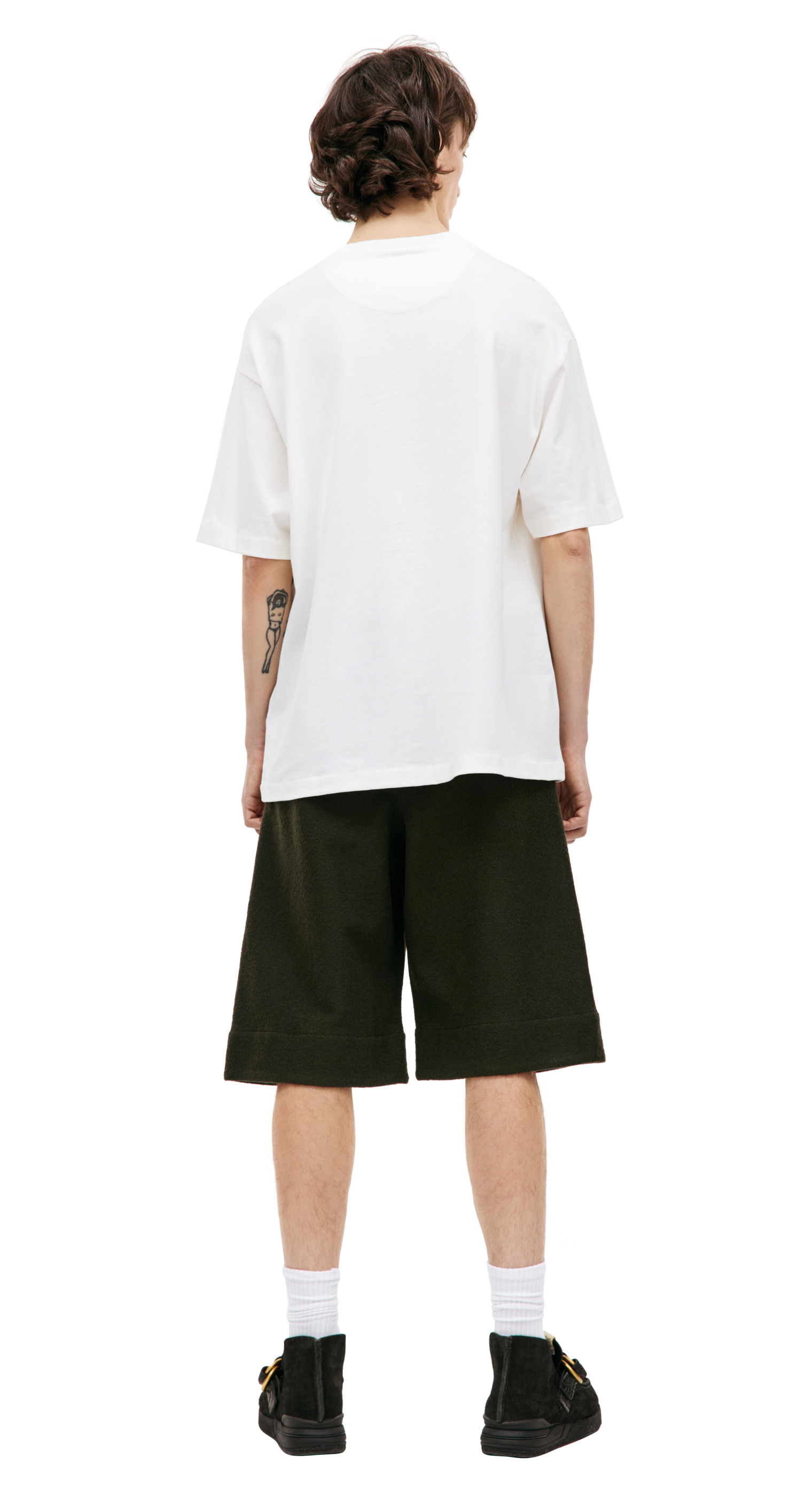 Jil Sander Оверсайз футболка с принтом