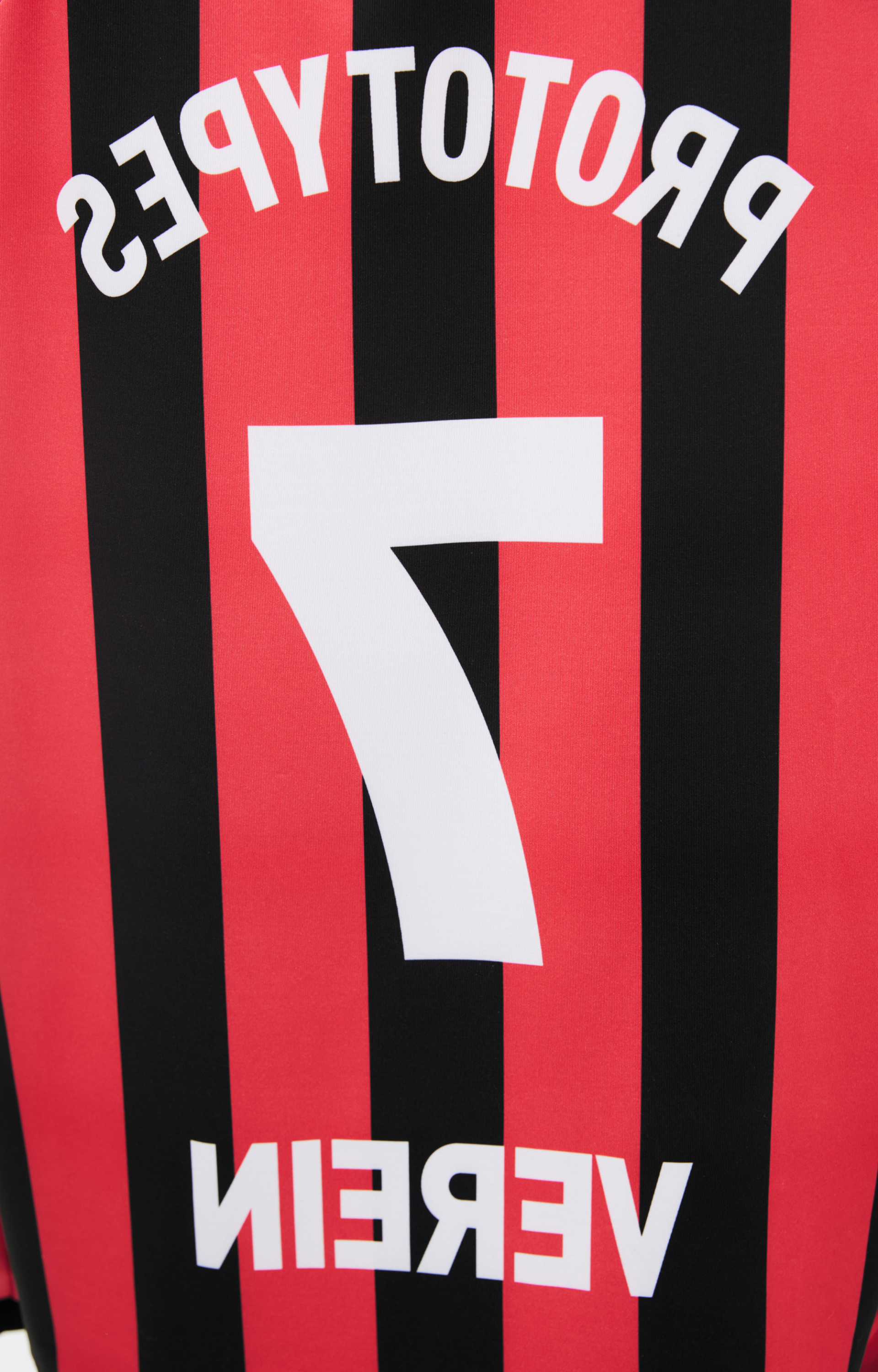 PROTOTYPES Полосатый лонгслив с принтом