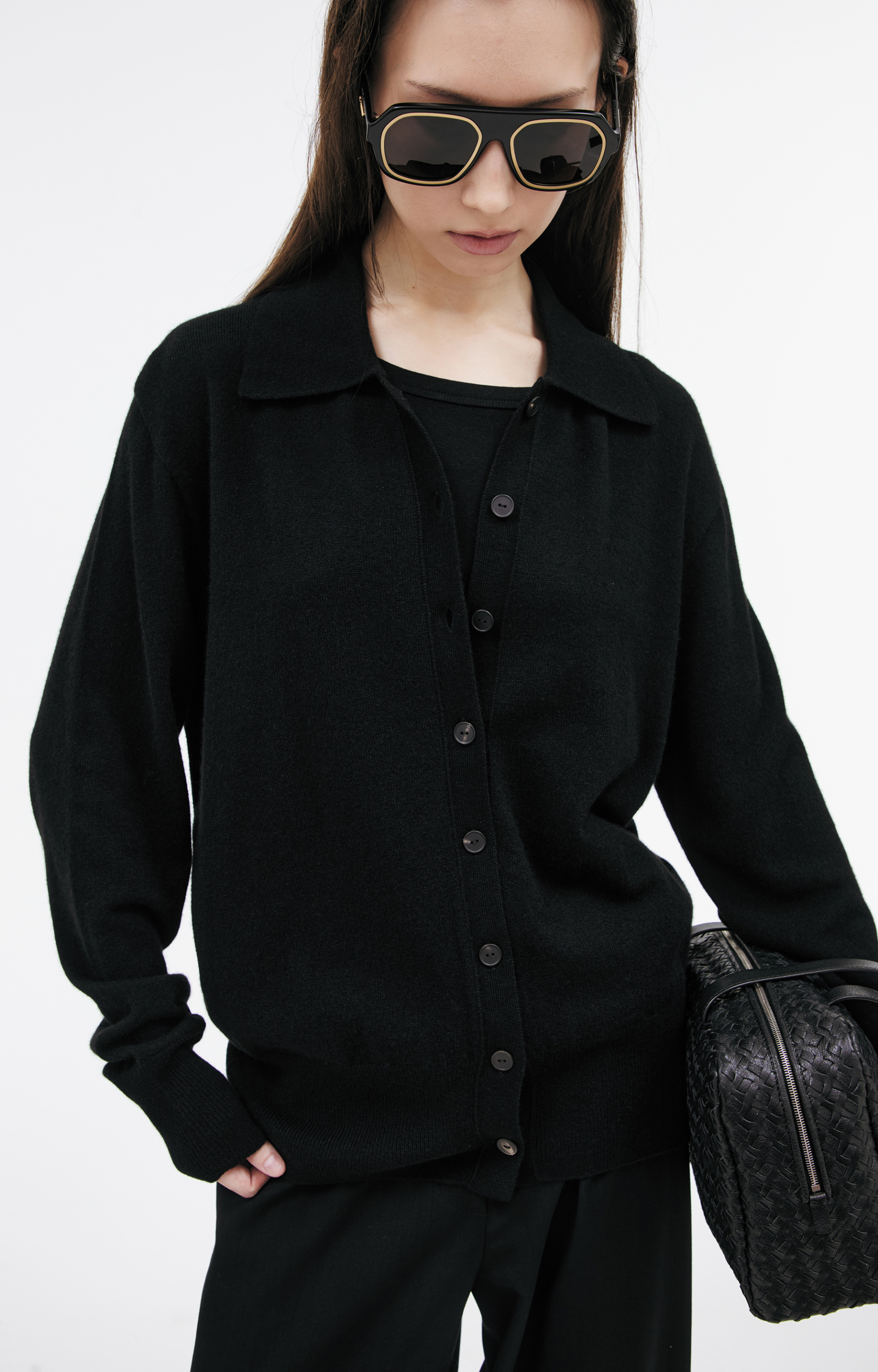 The Row Кашемировый кардиган на пуговицах