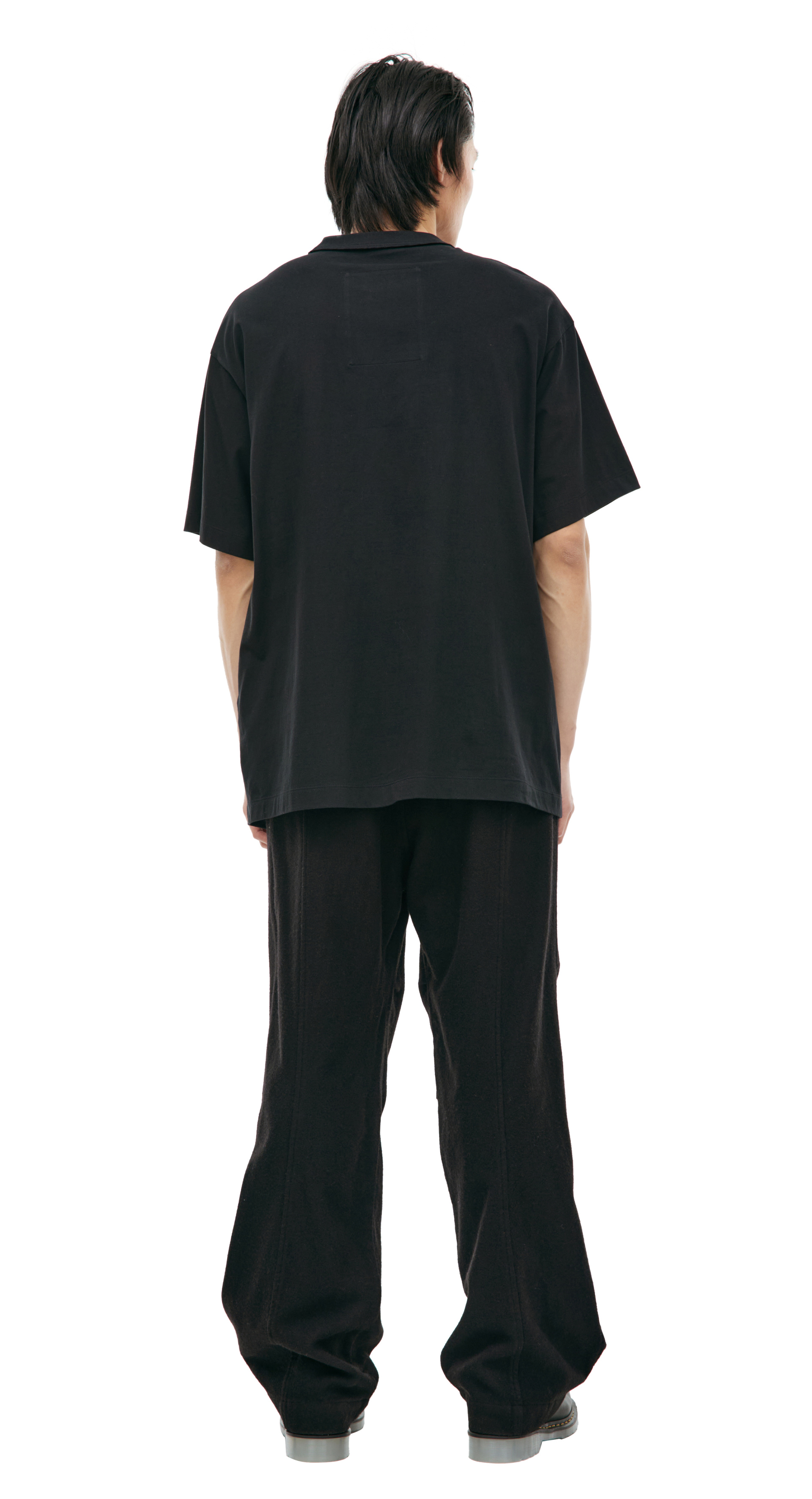 Ziggy Chen Черная футболка с принтом