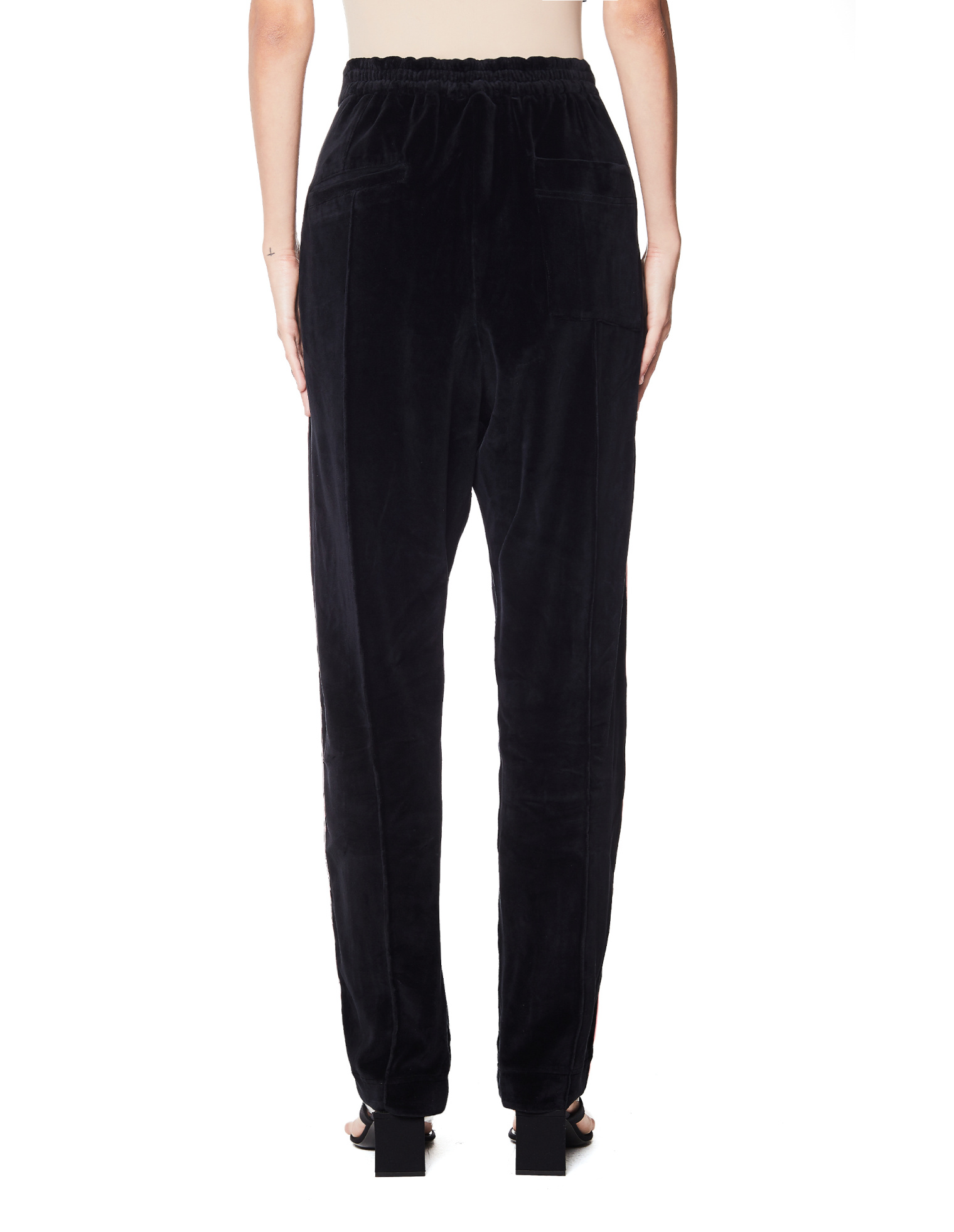 Haider Ackermann Черные бархатные брюки