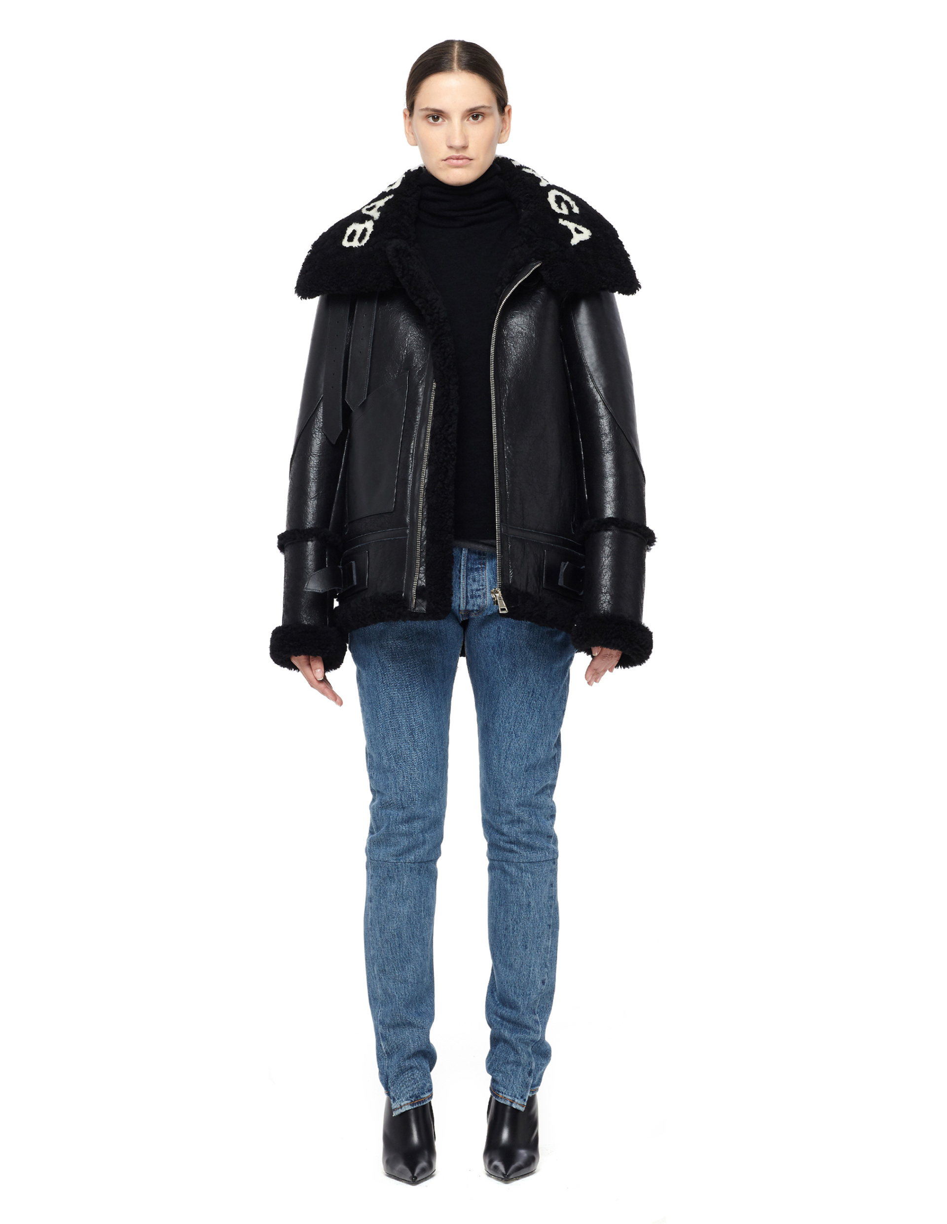 Balenciaga Дубленка с лого Le Bombardier