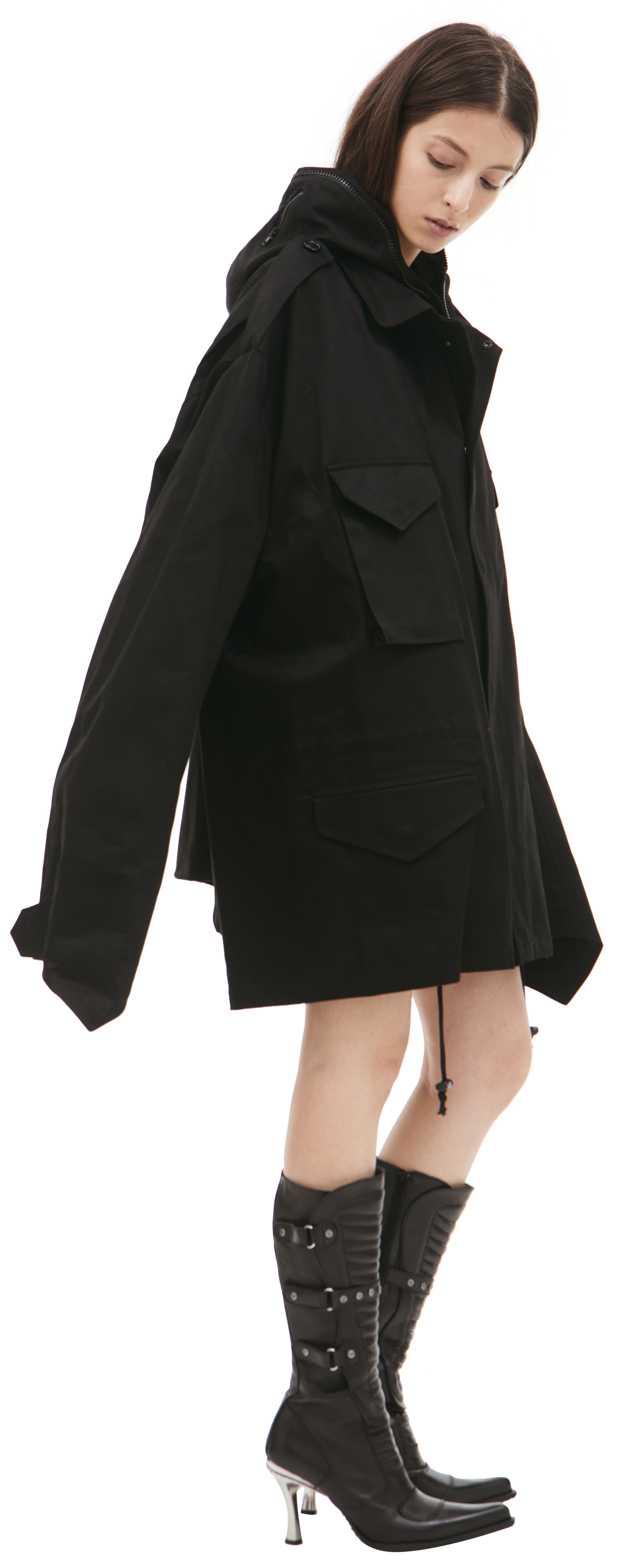 VETEMENTS Хлопковая куртка с капюшоном