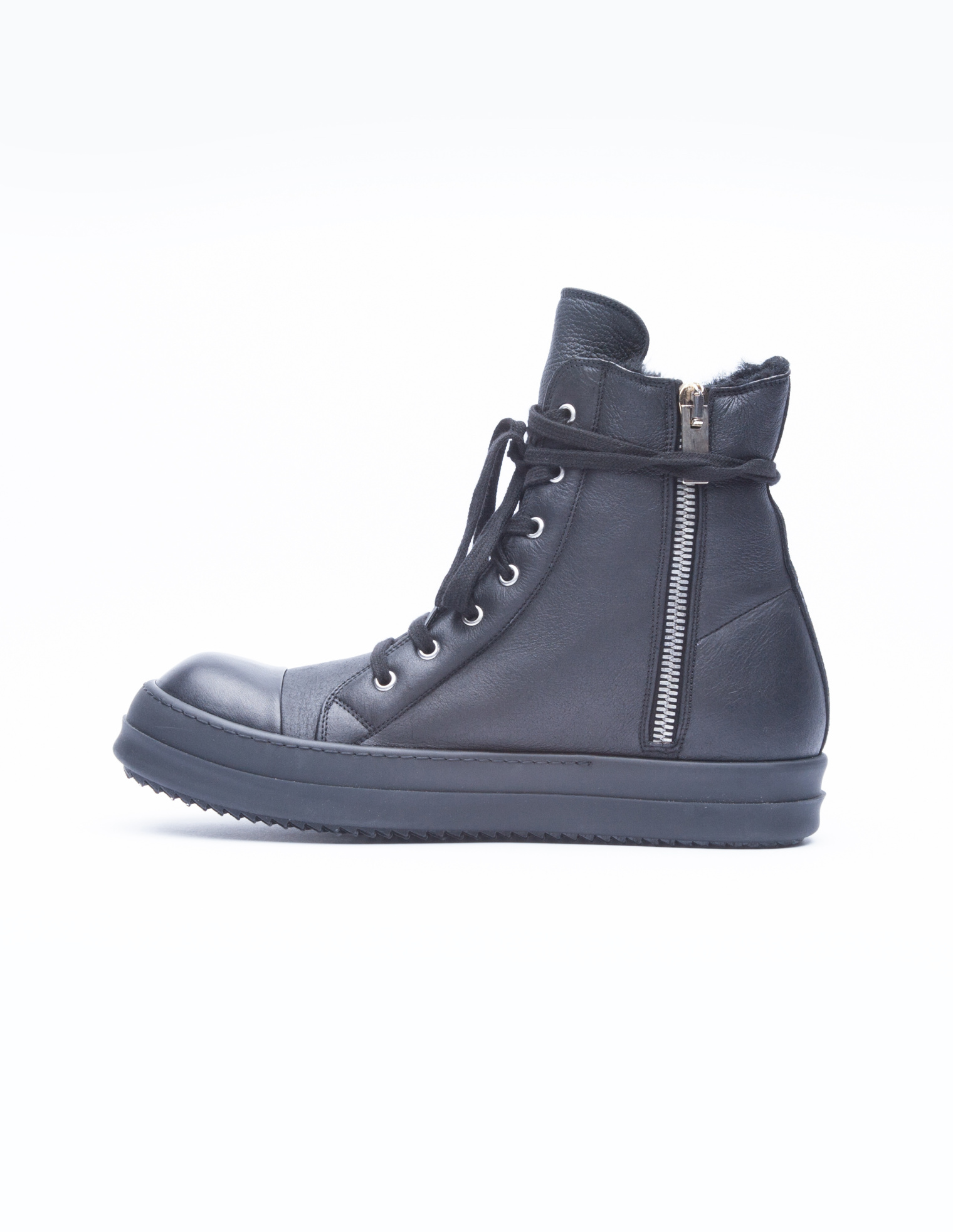 Rick Owens Высокие кеды с мехом