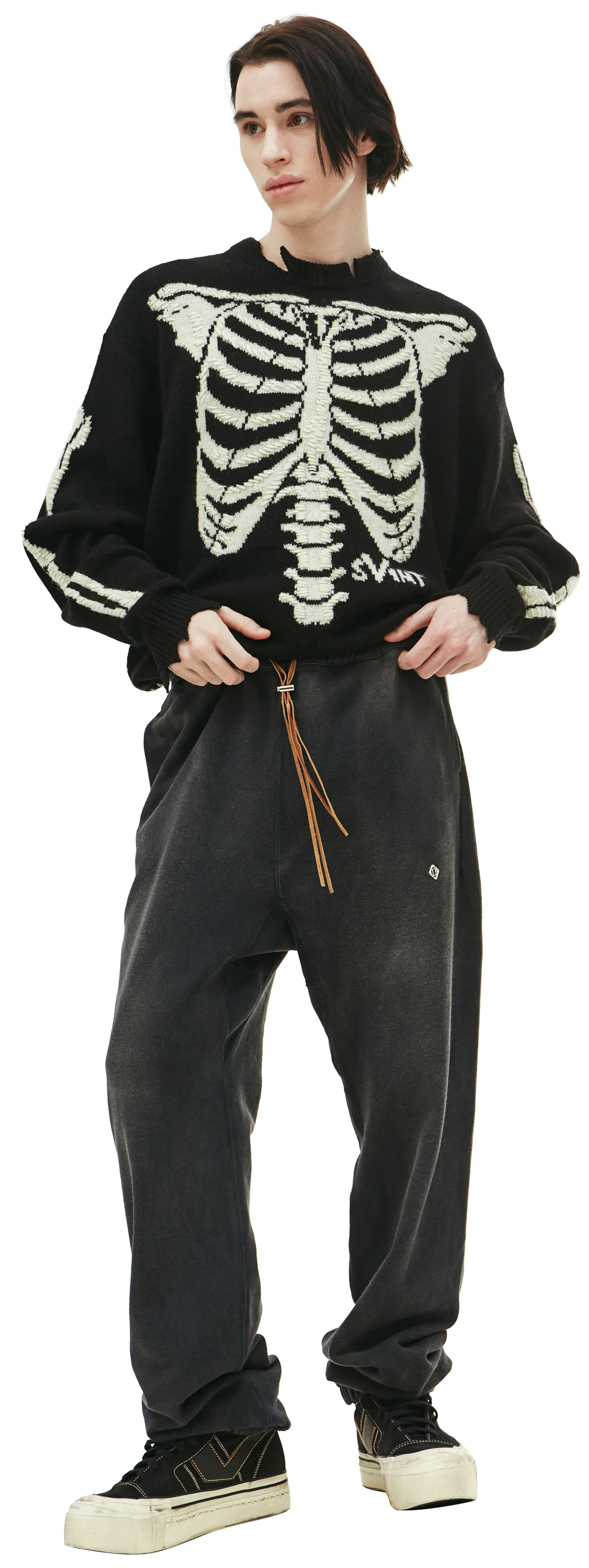 Children of the discordance Спортивные брюки с кожаным шнурком