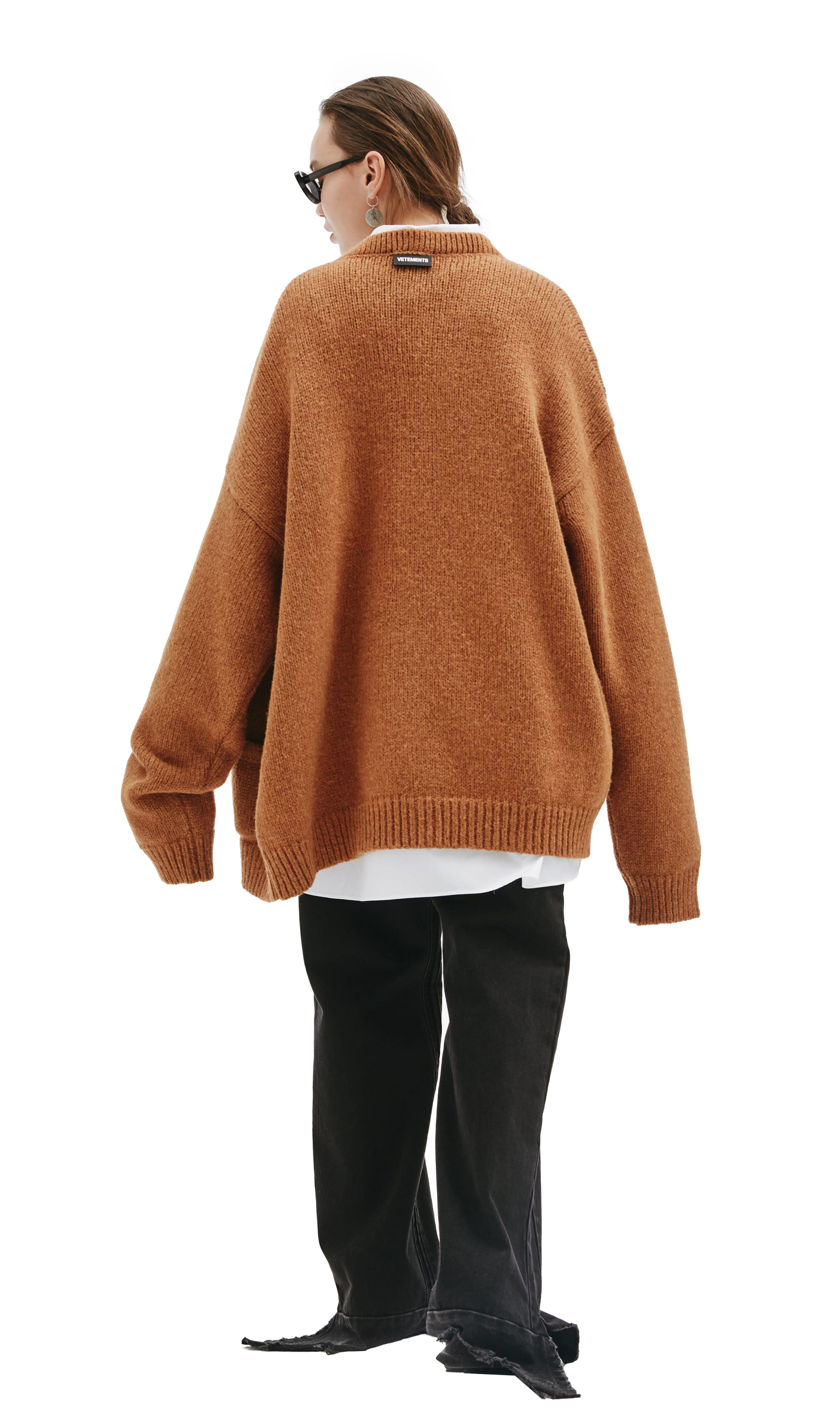 VETEMENTS Шерстяной кардиган с декоративными пуговицами