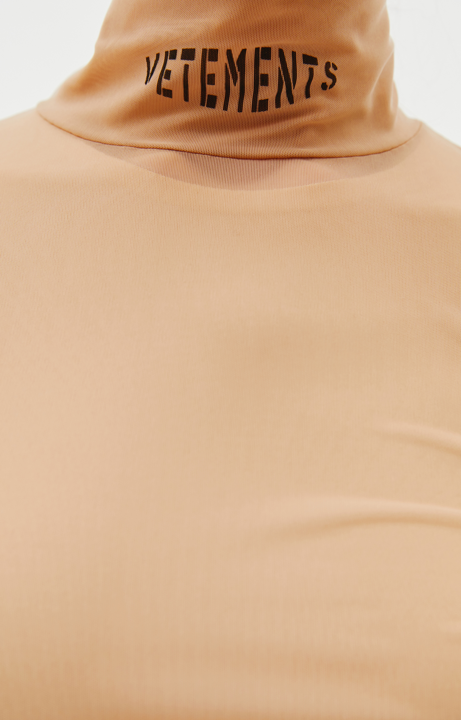 VETEMENTS Прозрачный топ с логотипом