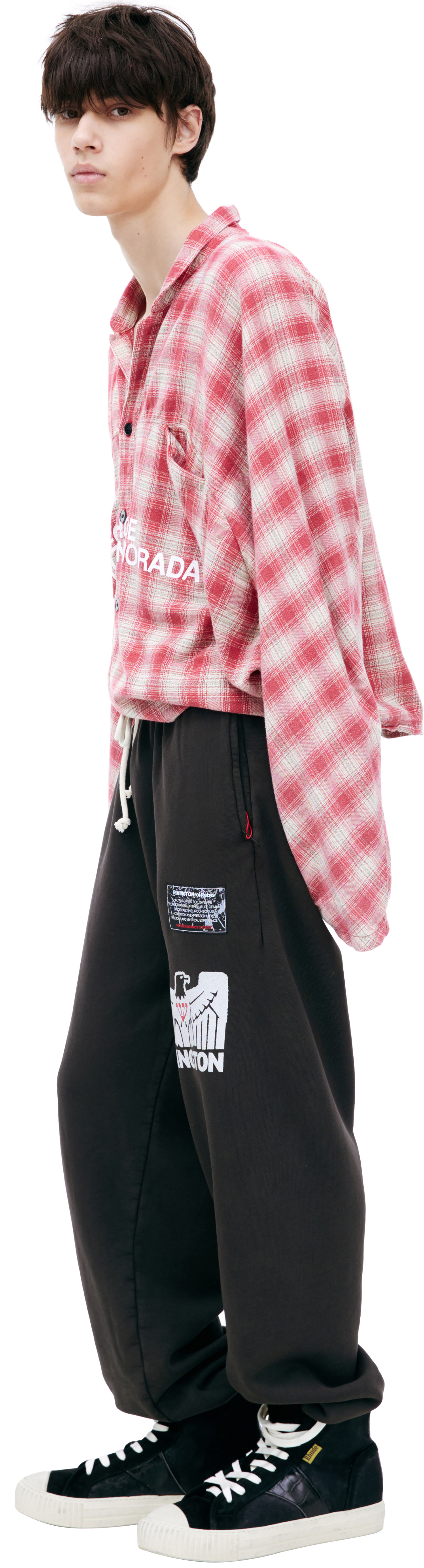 RRR123 Спортивные брюки с принтом