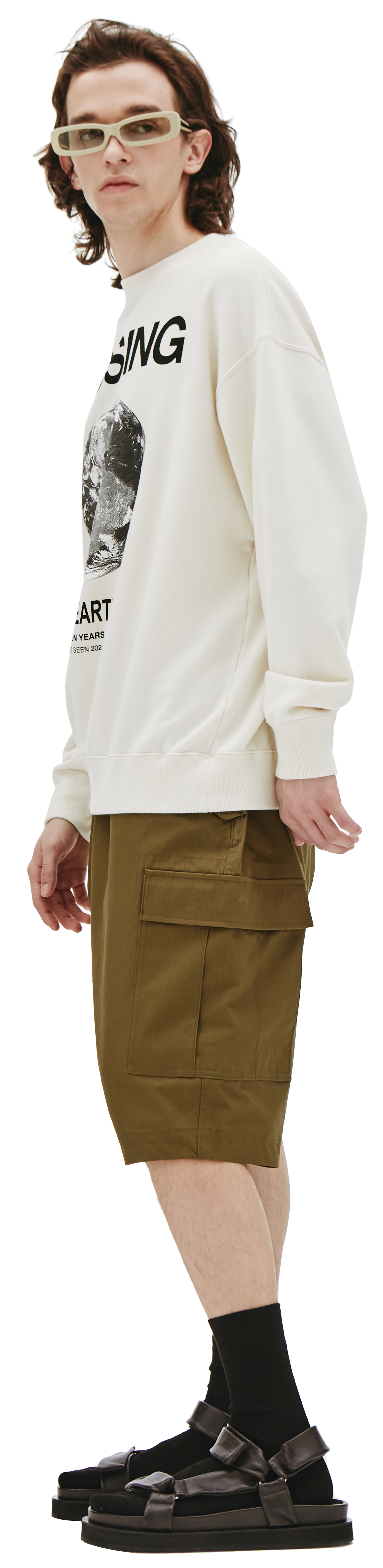 Undercover Свитшот из хлопка с принтом