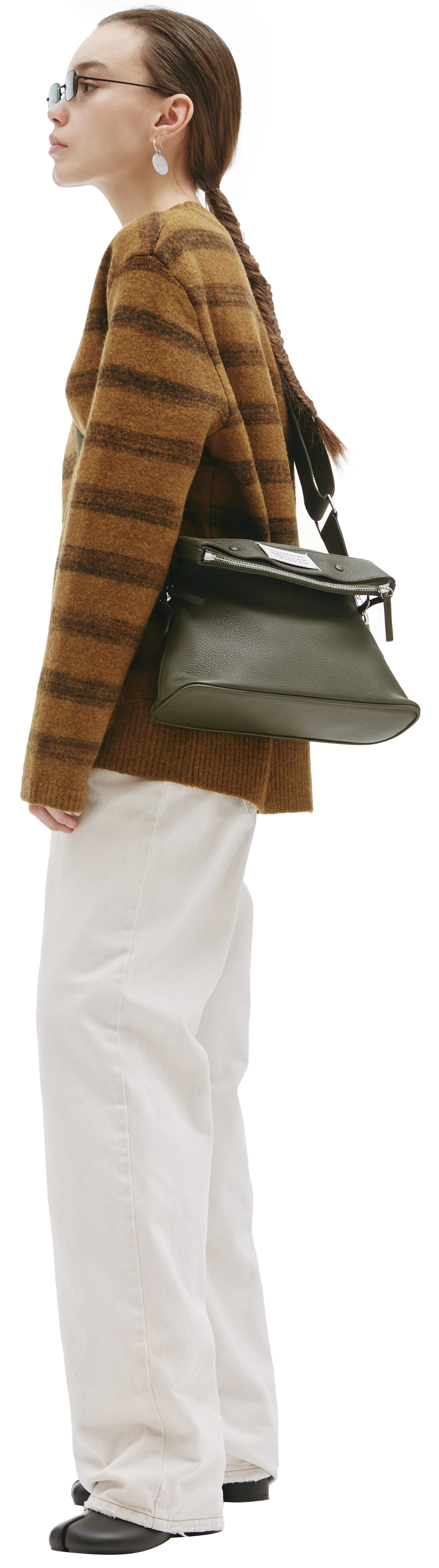 Maison Margiela Шерстяной свитер в полоску