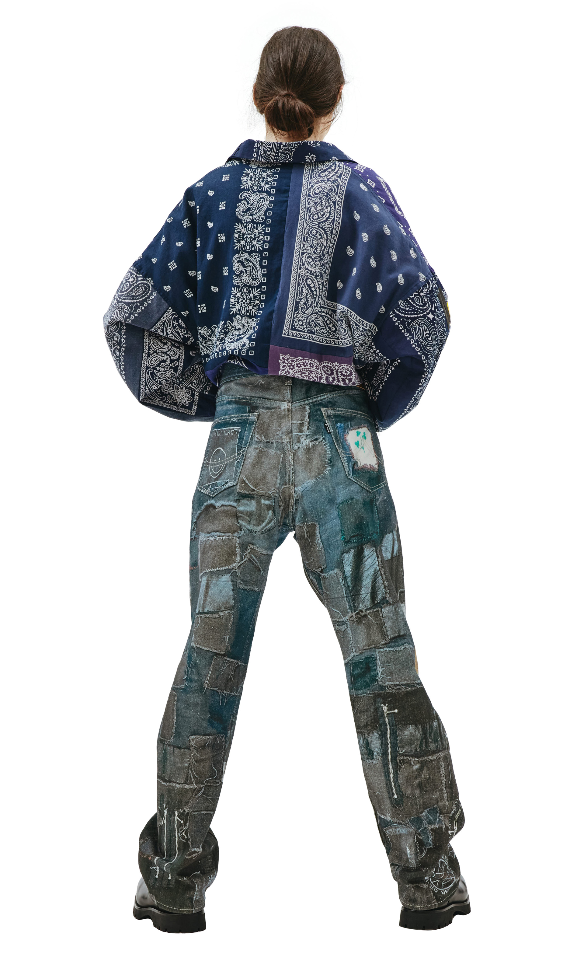 Doublet Прямые джинсы с фотопринтом