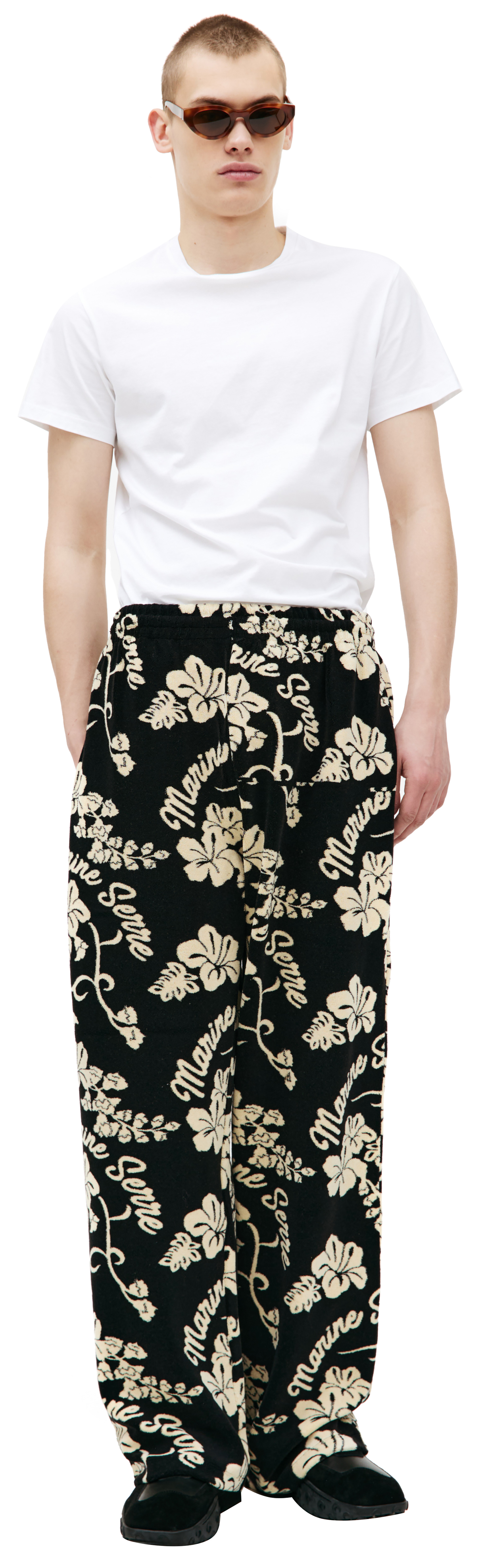 MARINE SERRE Брюки с монопринтом