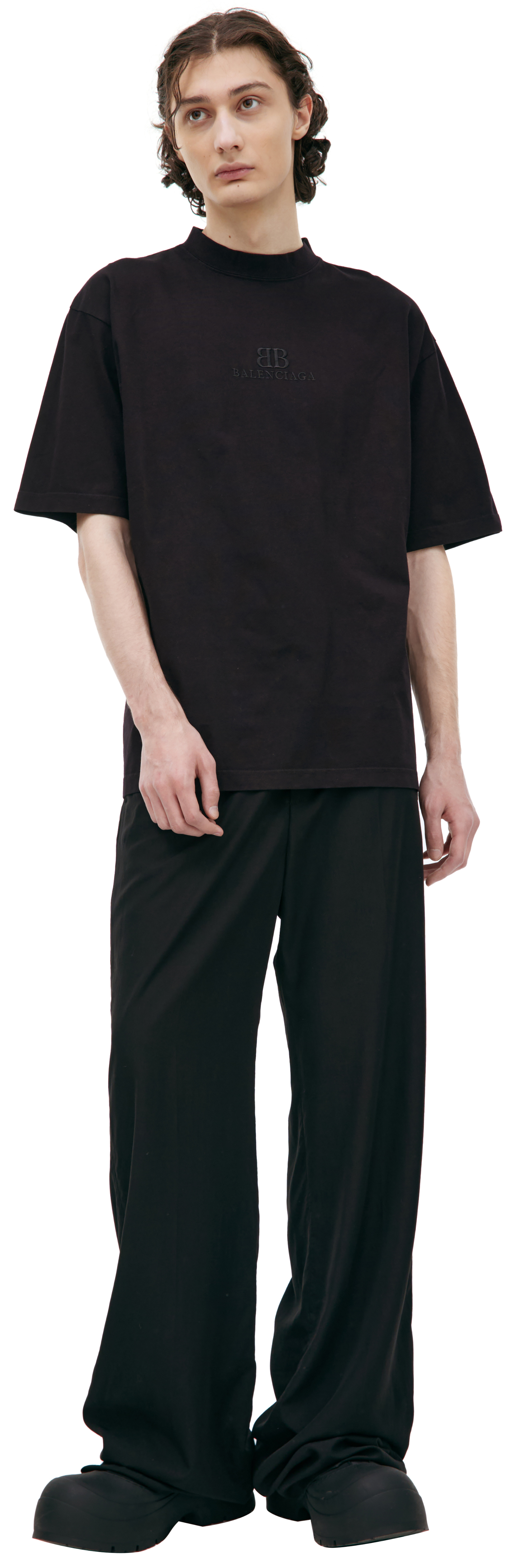 Balenciaga Футболка с вышитым логотипом
