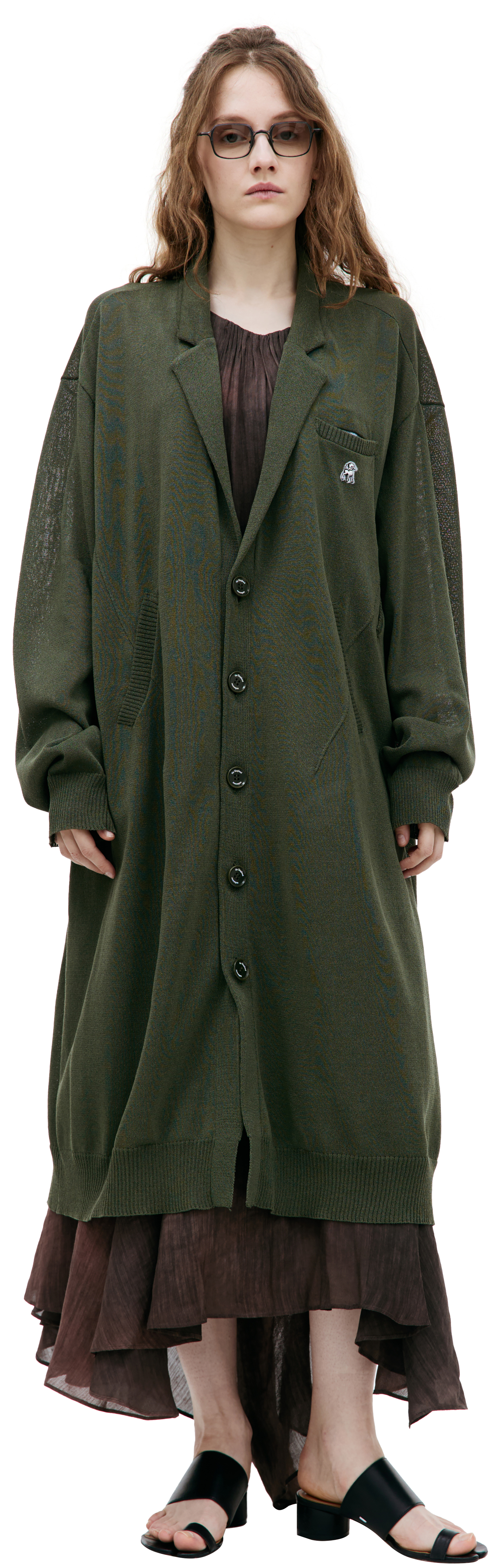 Undercover Длинный кардиган с логотипом