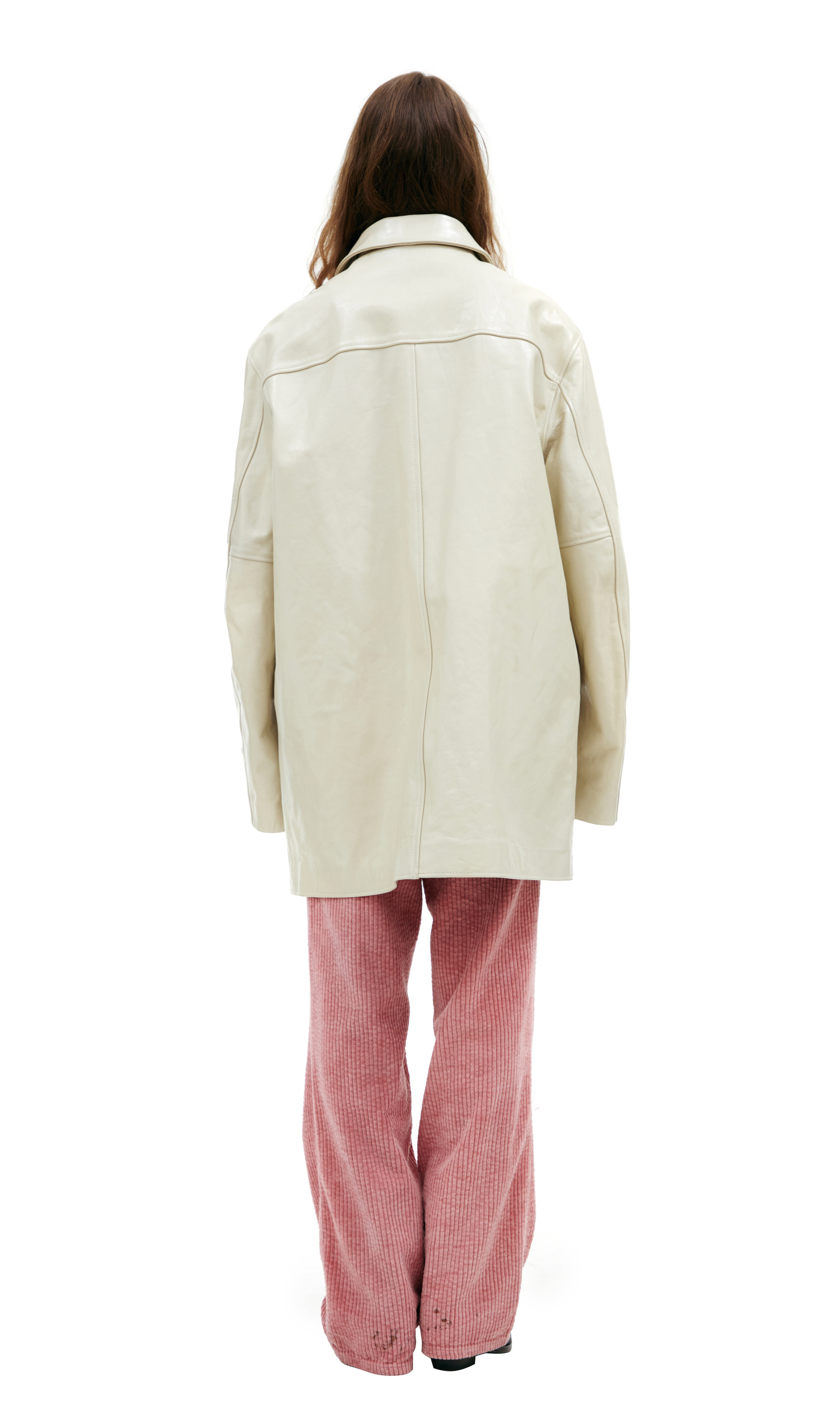 Our Legacy Однобортное пальто из кожи