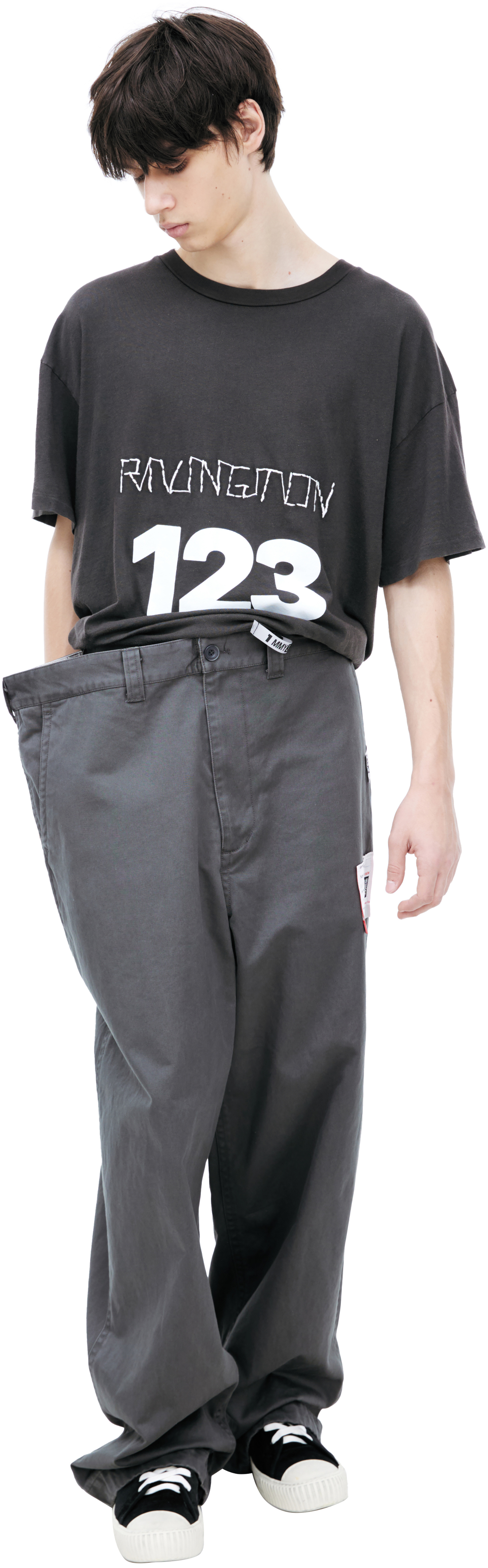 Maison Mihara Yasuhiro Брюки с двойным поясом