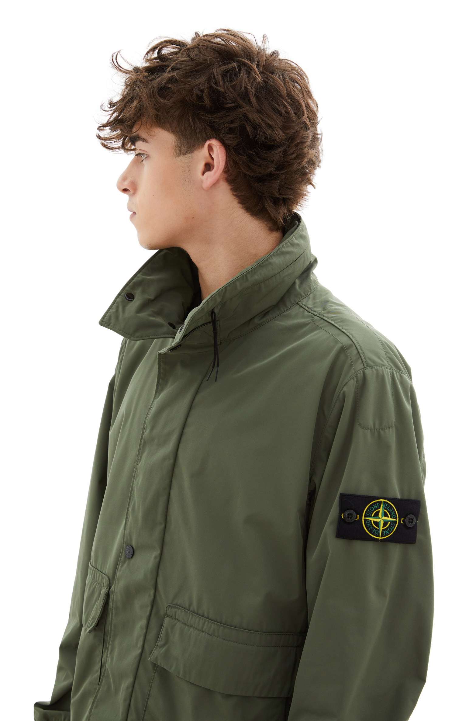 Stone Island Куртка со скрытым капюшоном