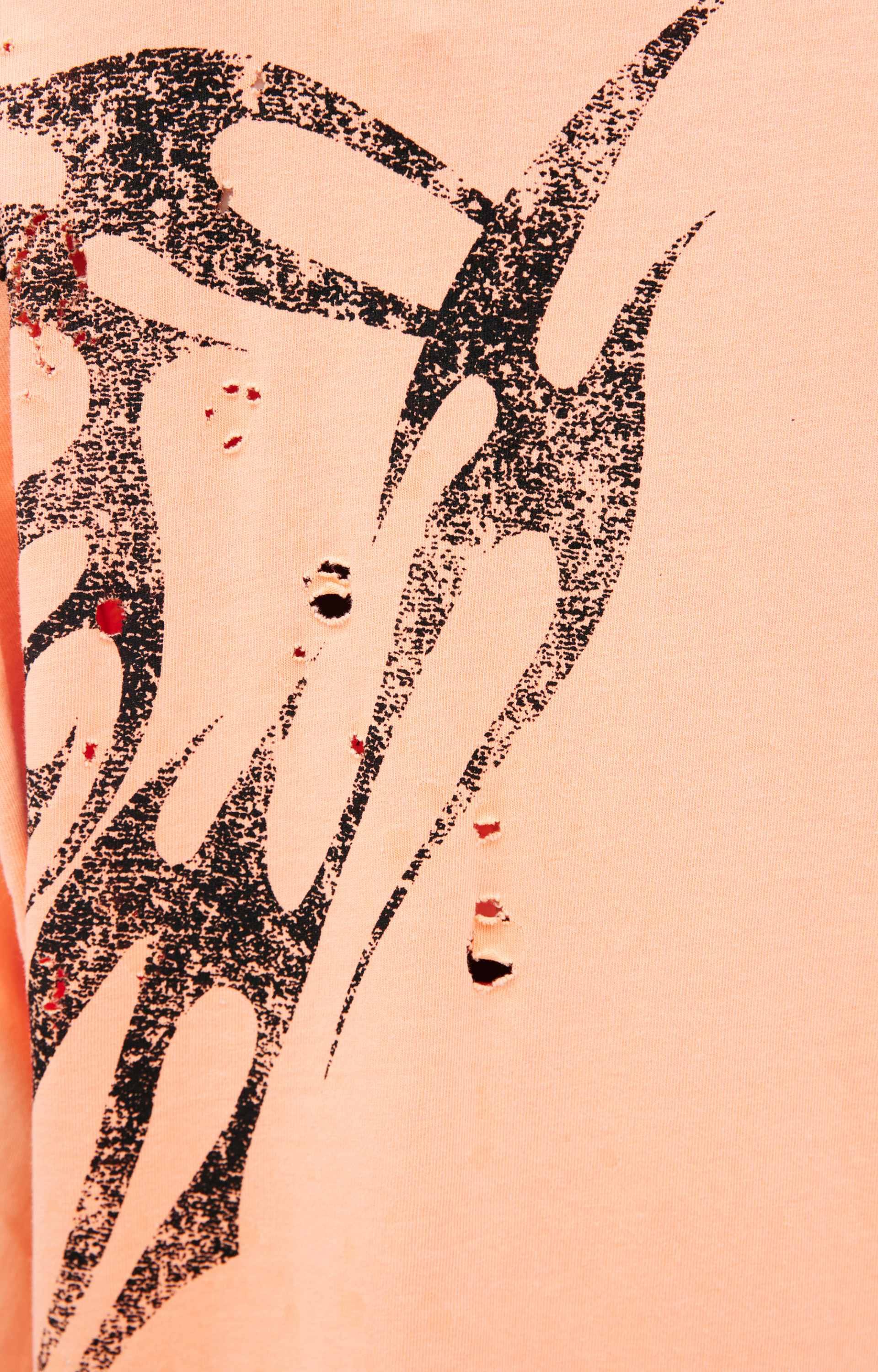 Hellstar Лонгслив с рваным эффектом