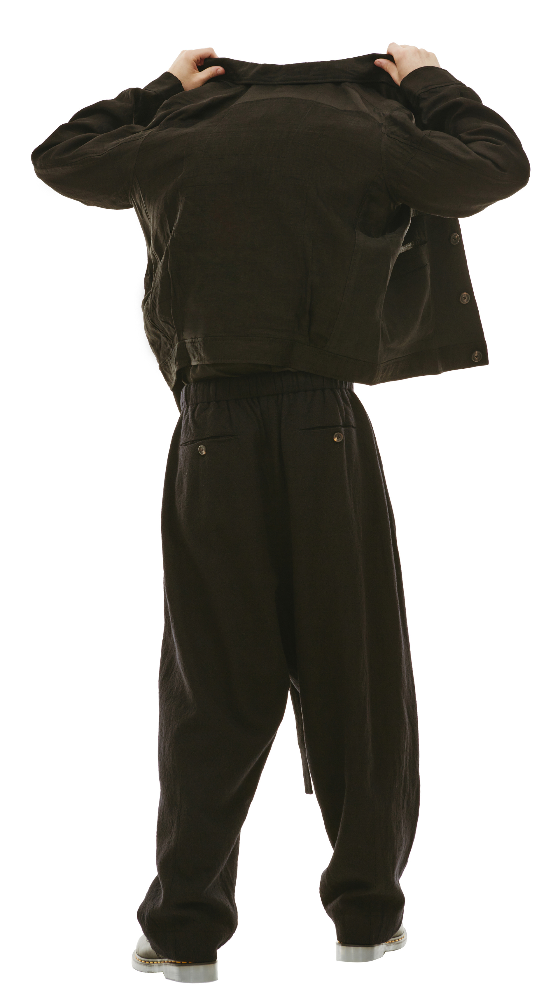 Ziggy Chen Шерстяные брюки на завязках