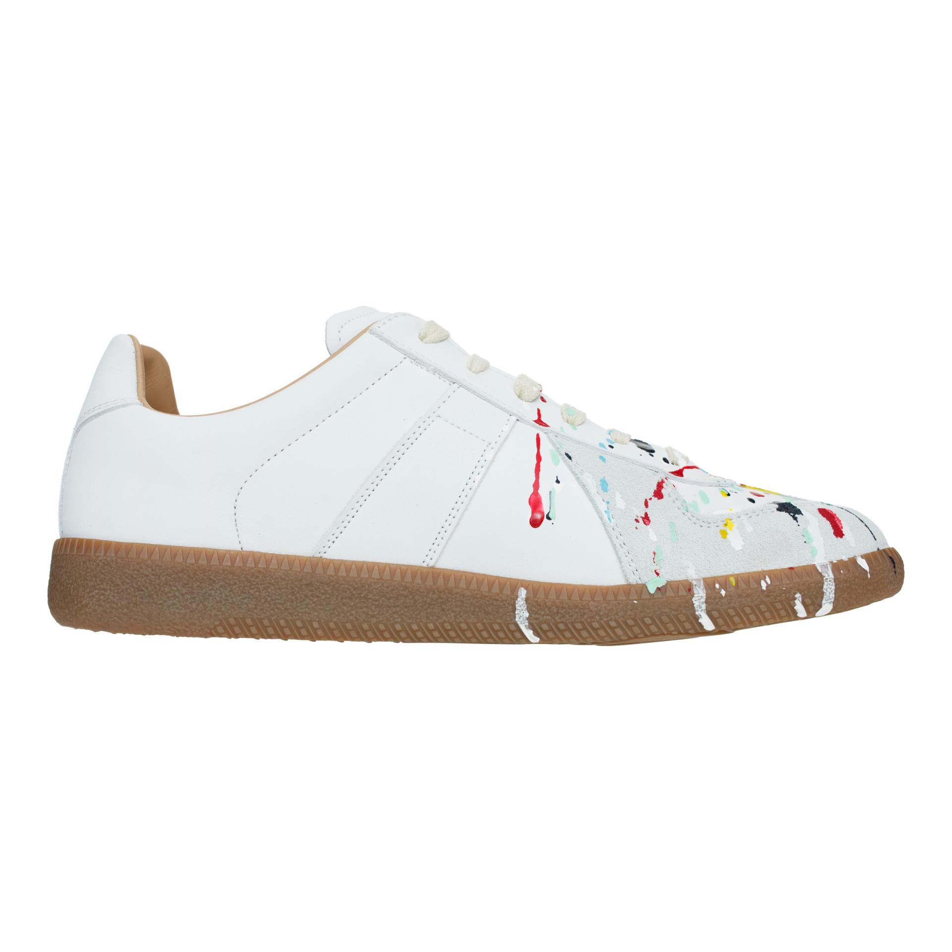 Maison Margiela Кожаные кеды Replica Painter Splatter