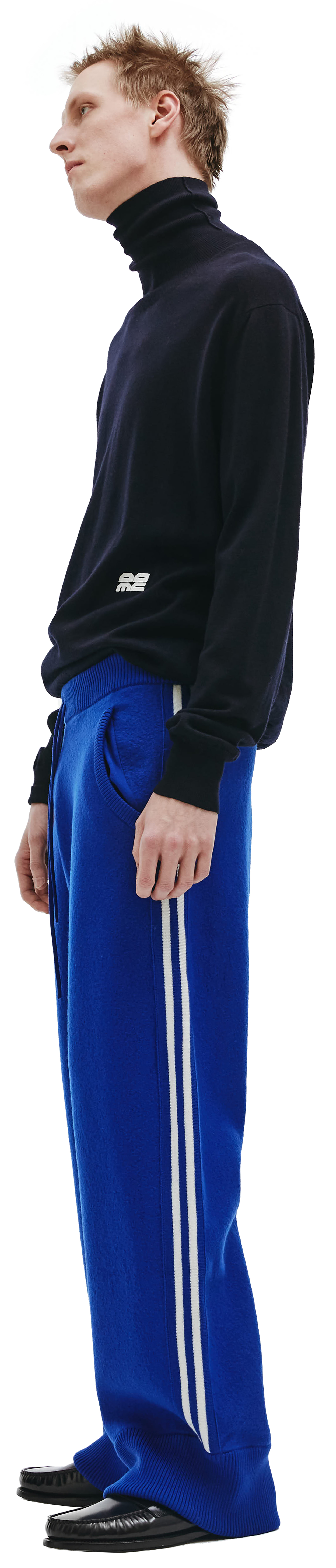 Maison Margiela Брюки из шерсти с лампасами