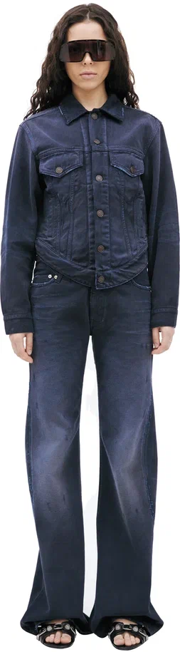 Balenciaga Джинсовая куртка CURVED WAISTBAND