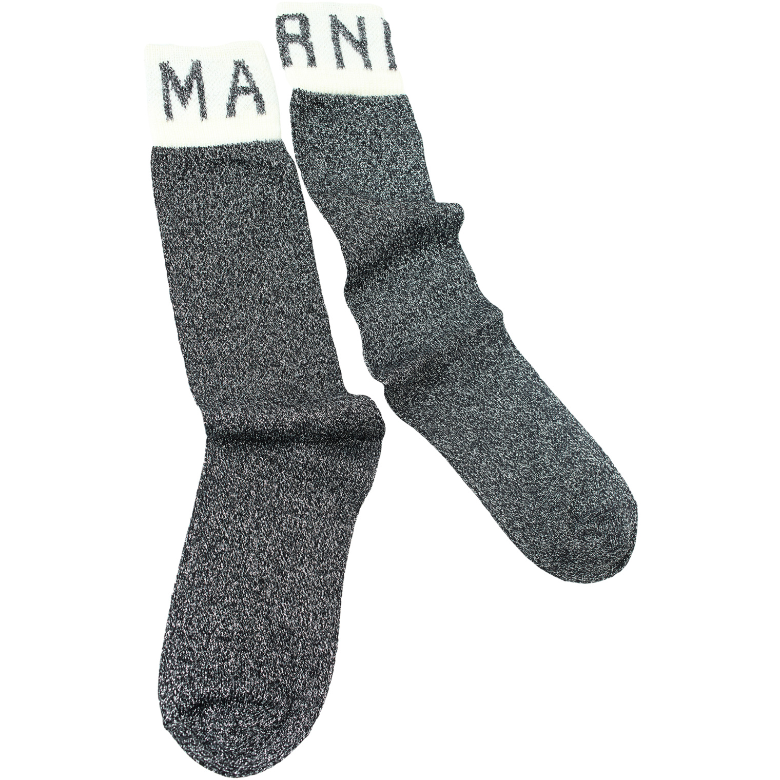 Marni Черные носки с люрексом