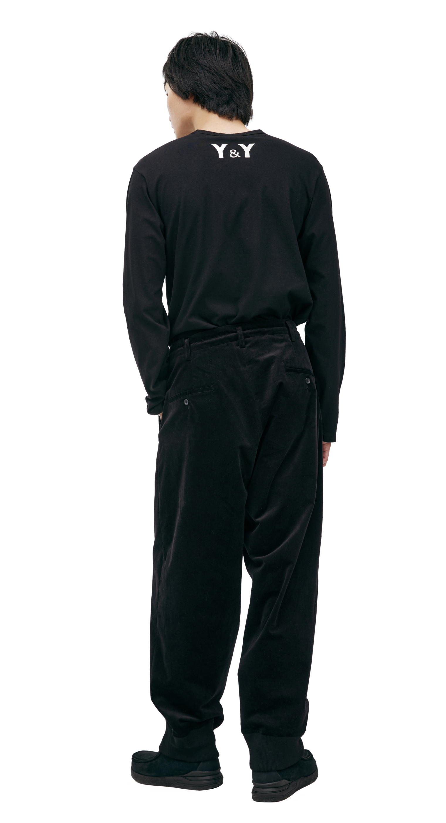Yohji Yamamoto Зауженные брюки из вельвета