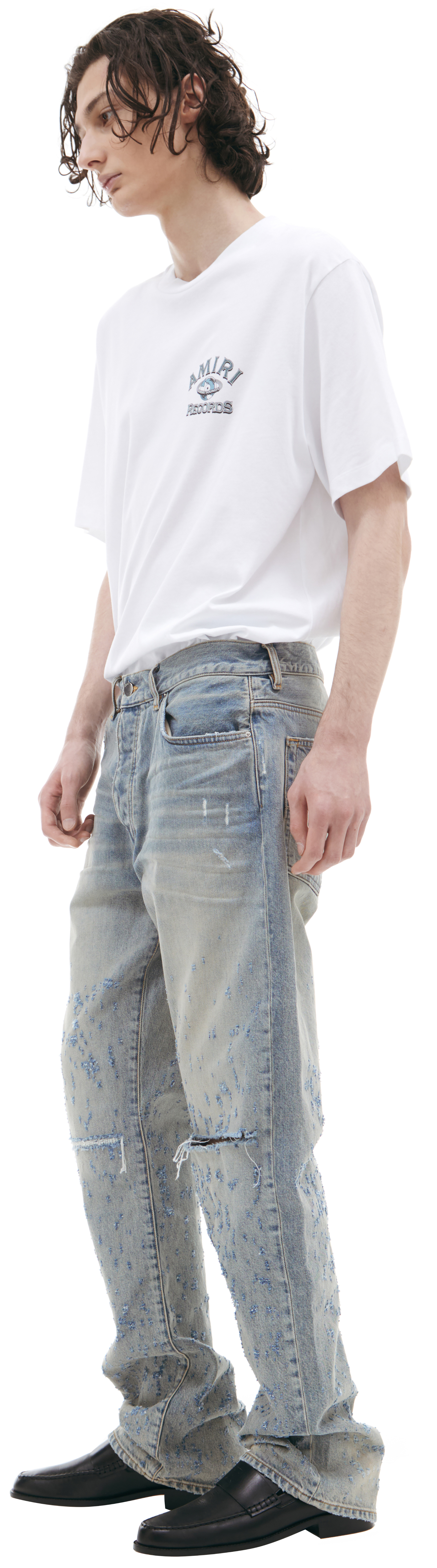 AMIRI Рваные джинсы с потертостями