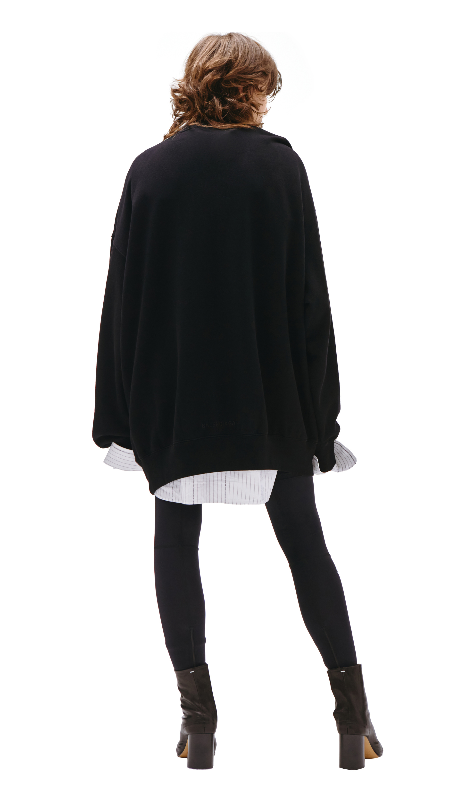 Balenciaga Черный свитшот с принтом Balenciaga х Marvel