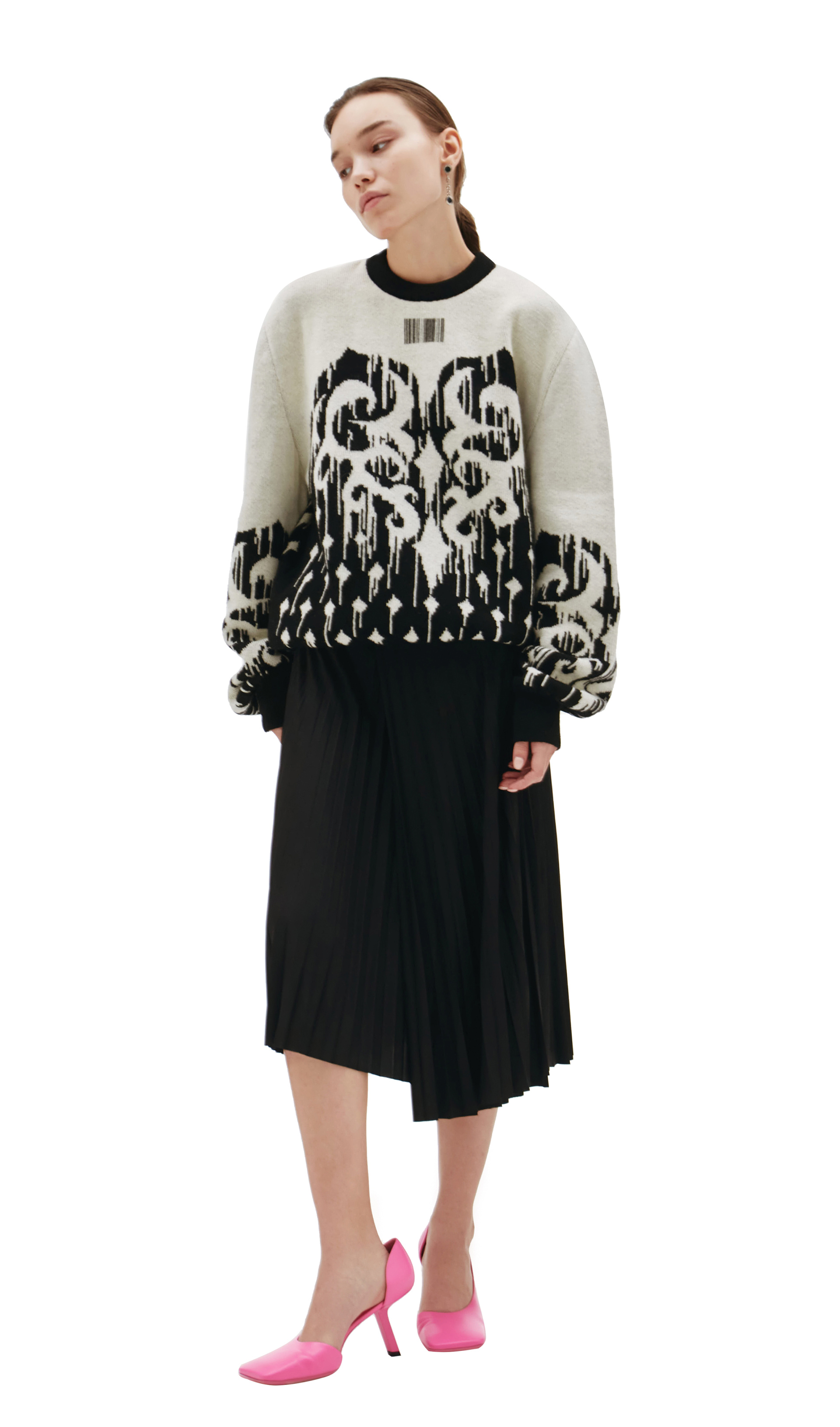 VTMNTS Шерстяной свитер с принтом