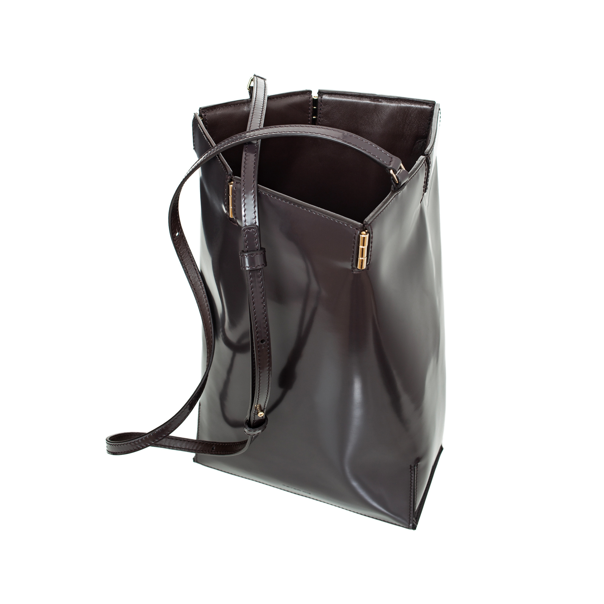 PETER DO Сумка Hinged из лакированной кожи