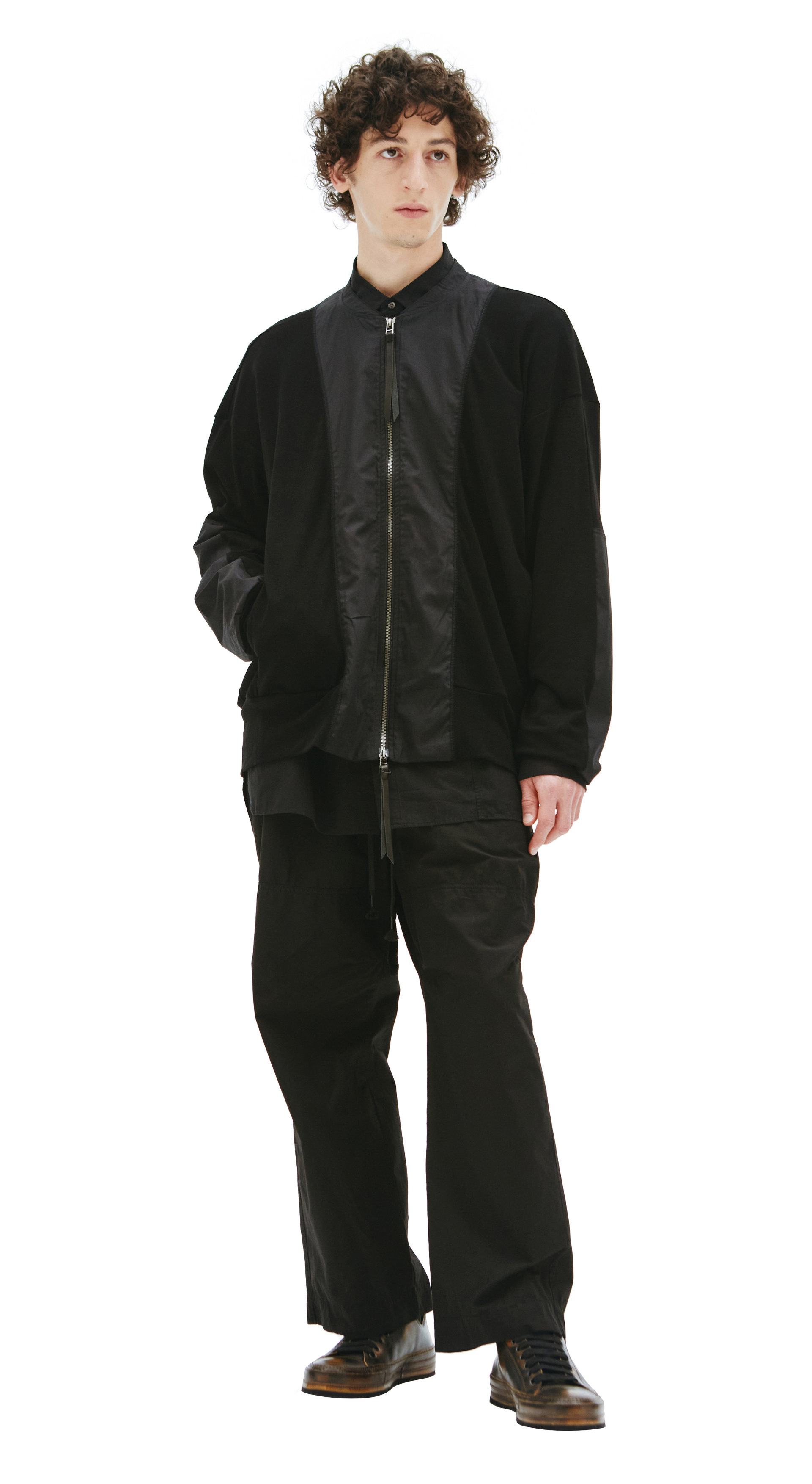 The Viridi-Anne Комбинированный кардиган на молнии