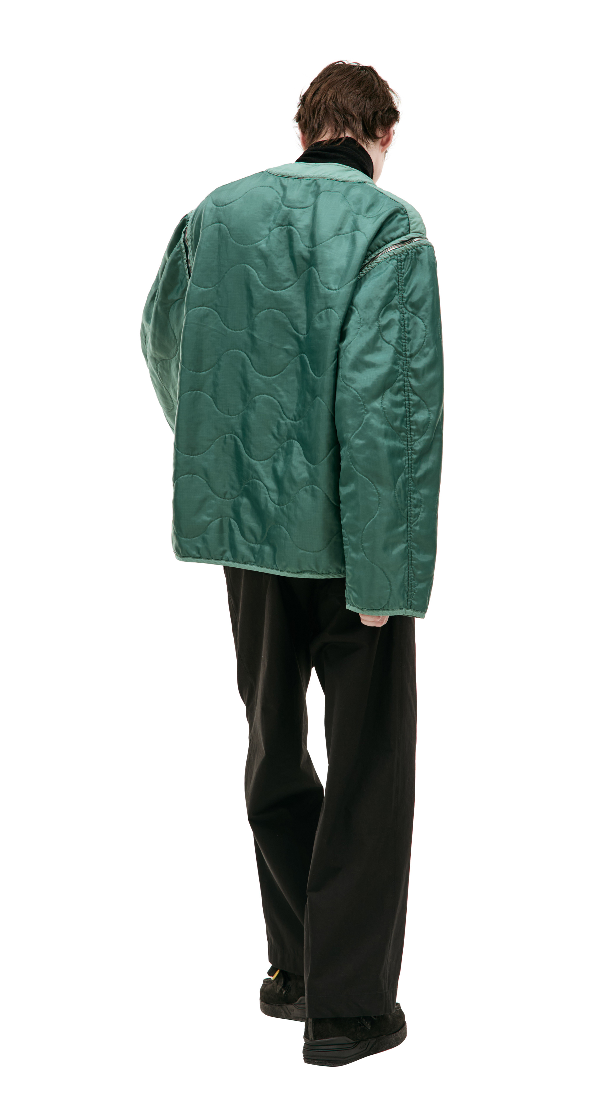 OAMC Стеганая куртка Re:Work с рукавами на молнии