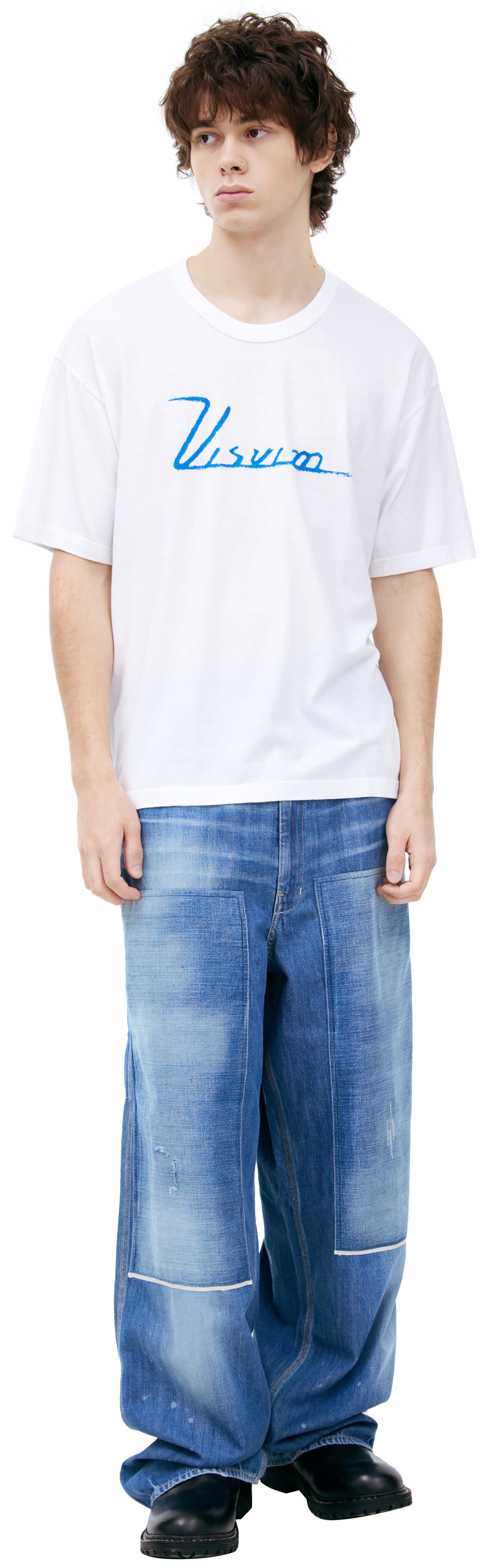 visvim Хлопковая футболка с логотипом