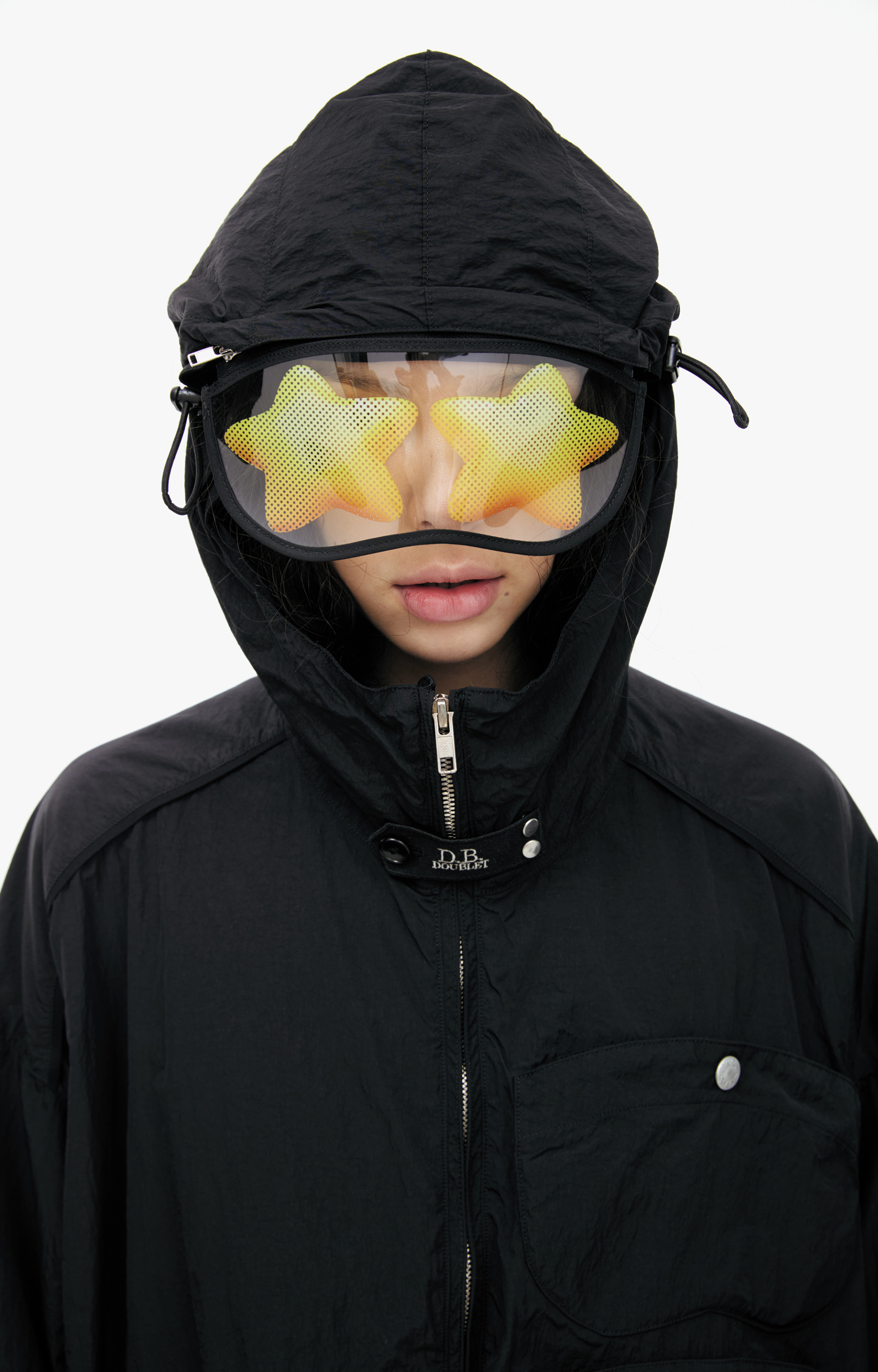 Doublet Черная куртка с очками