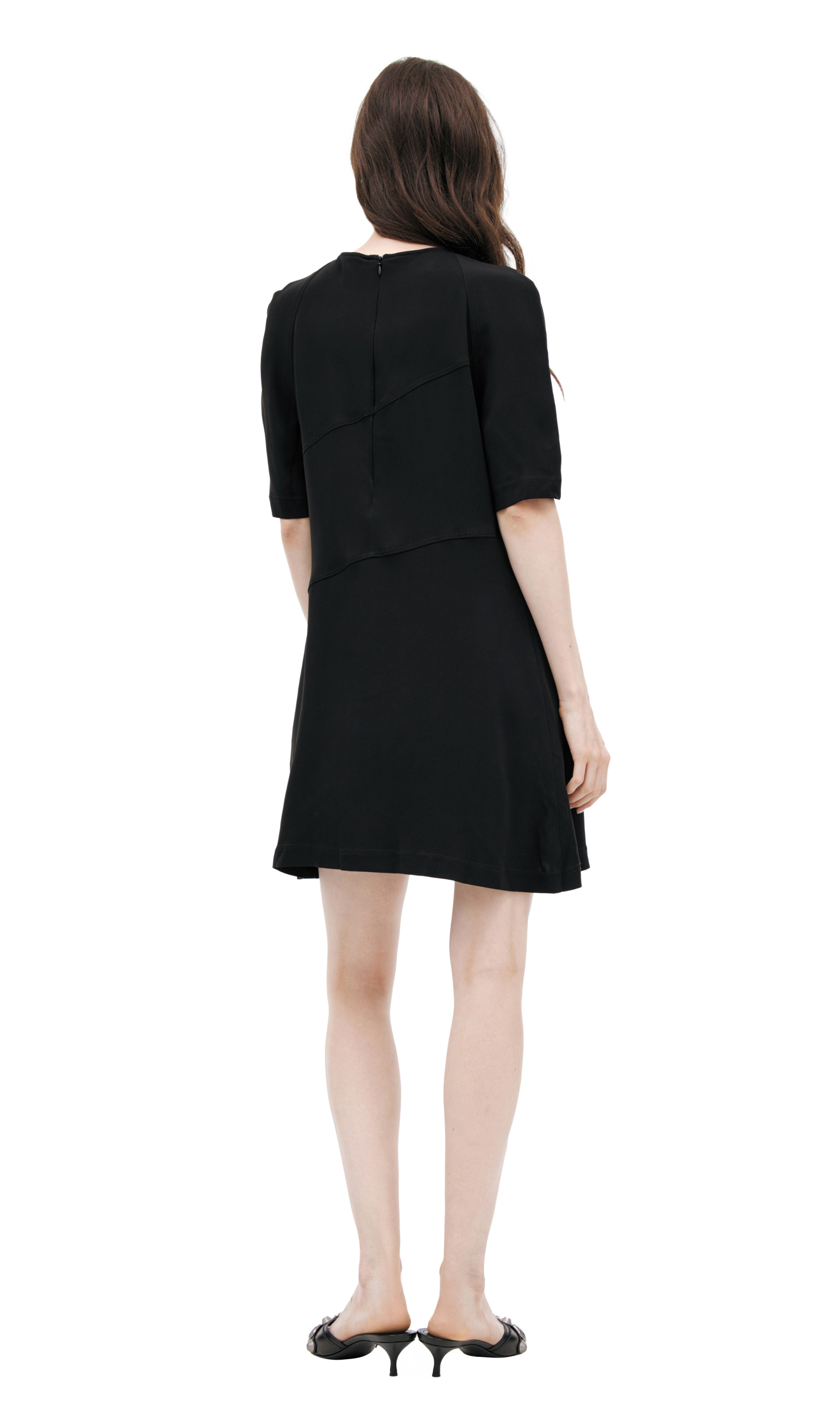 Jil Sander Черное платье мини
