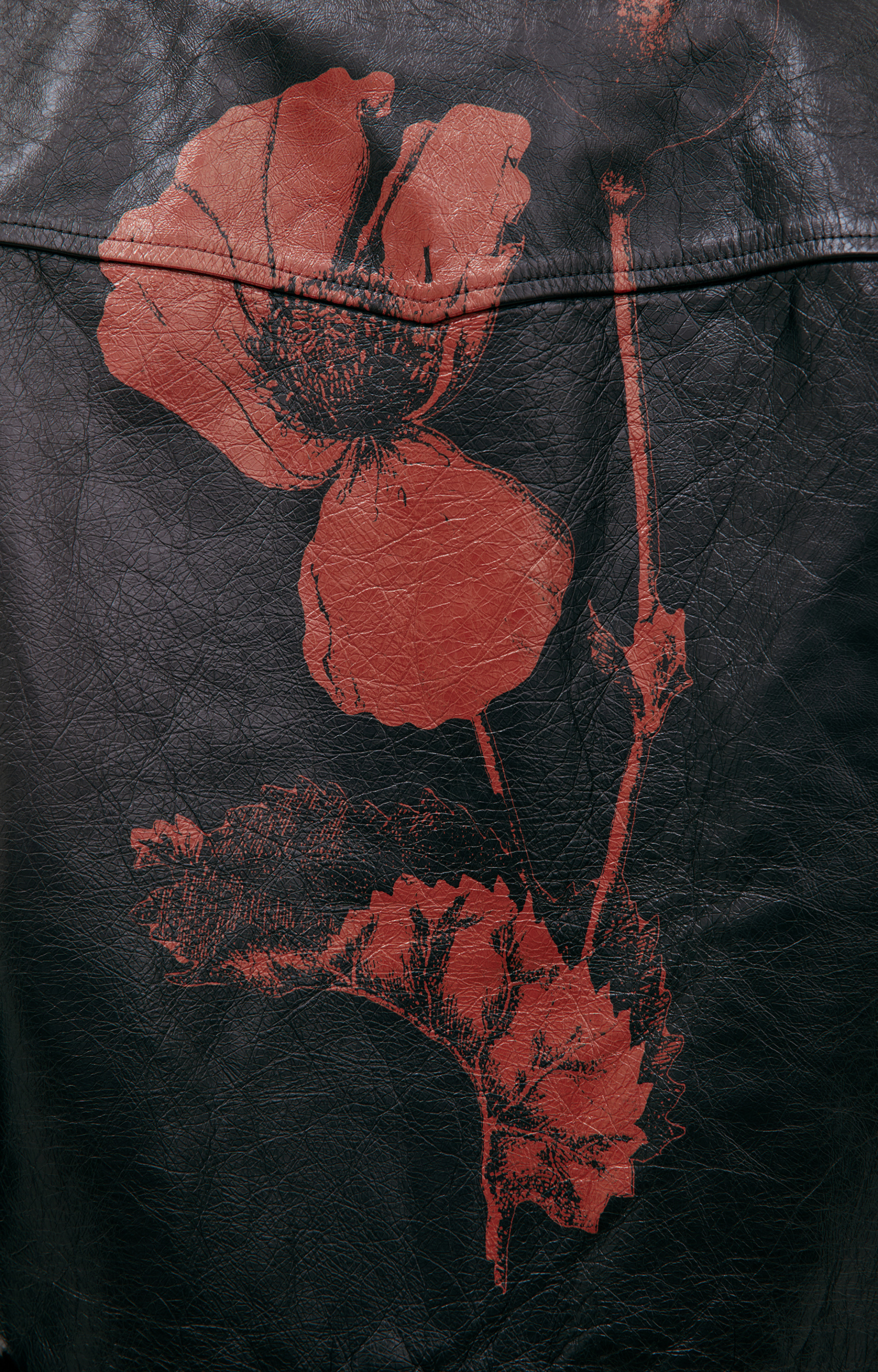 Enfants Riches Déprimés Кожаная куртка с принтом