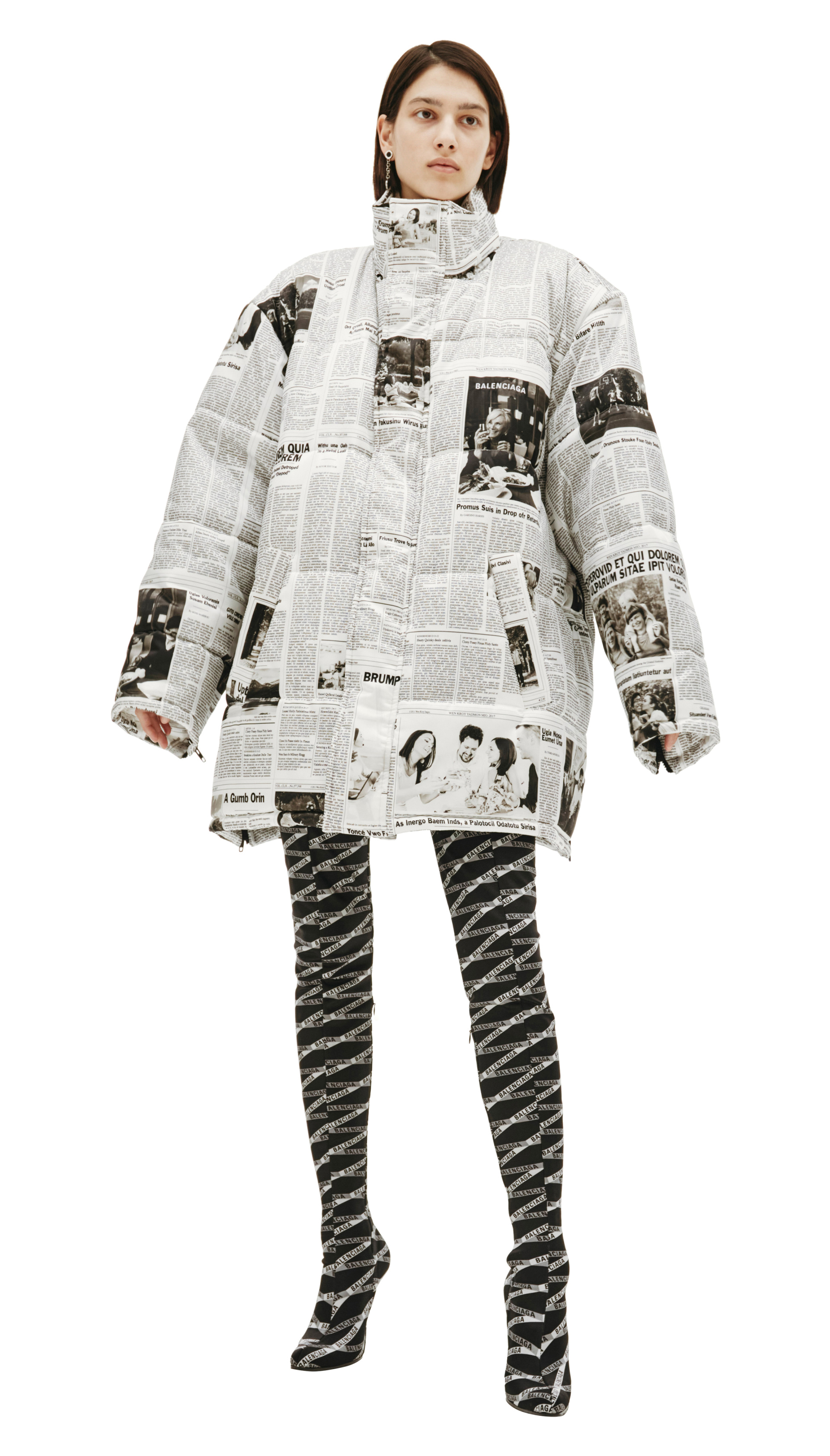 Balenciaga Куртка с монопринтом