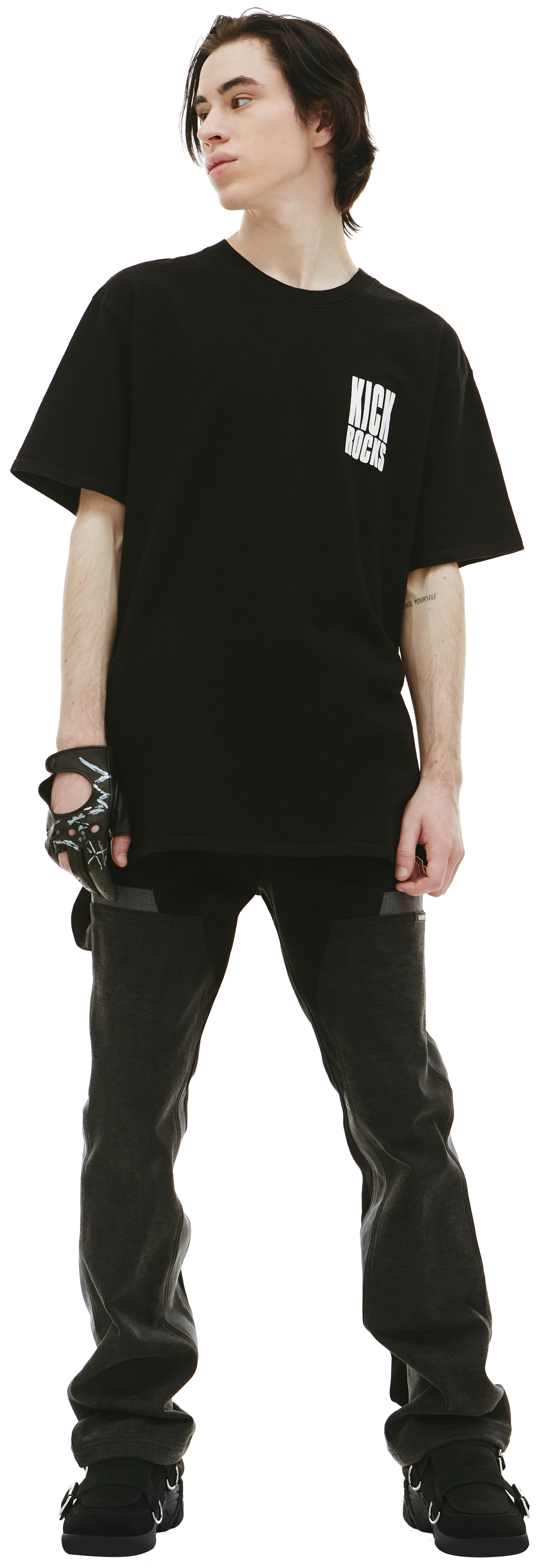 Nahmias Футболка с принтом Kick rocks