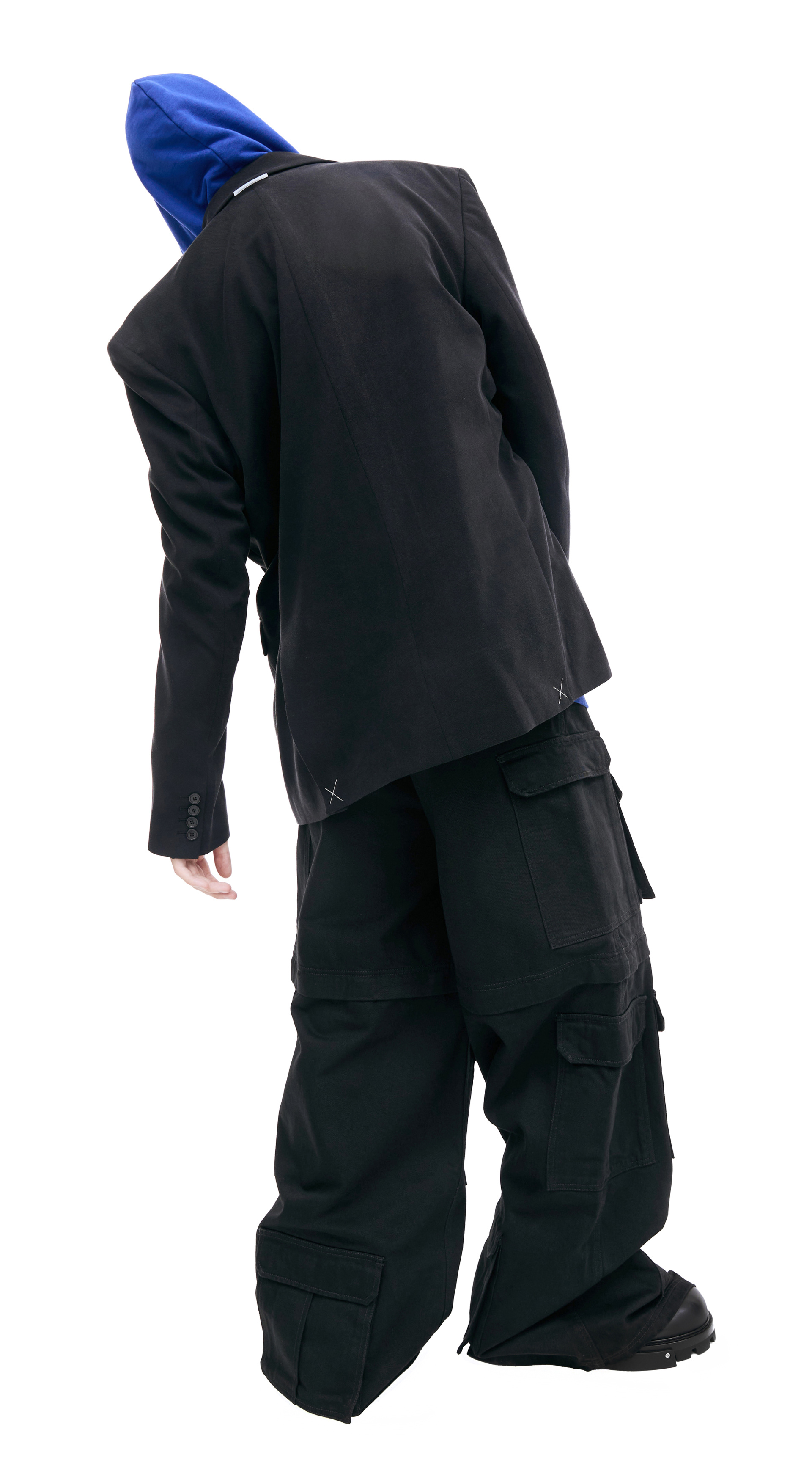 VETEMENTS Черный оверсайз пиджак