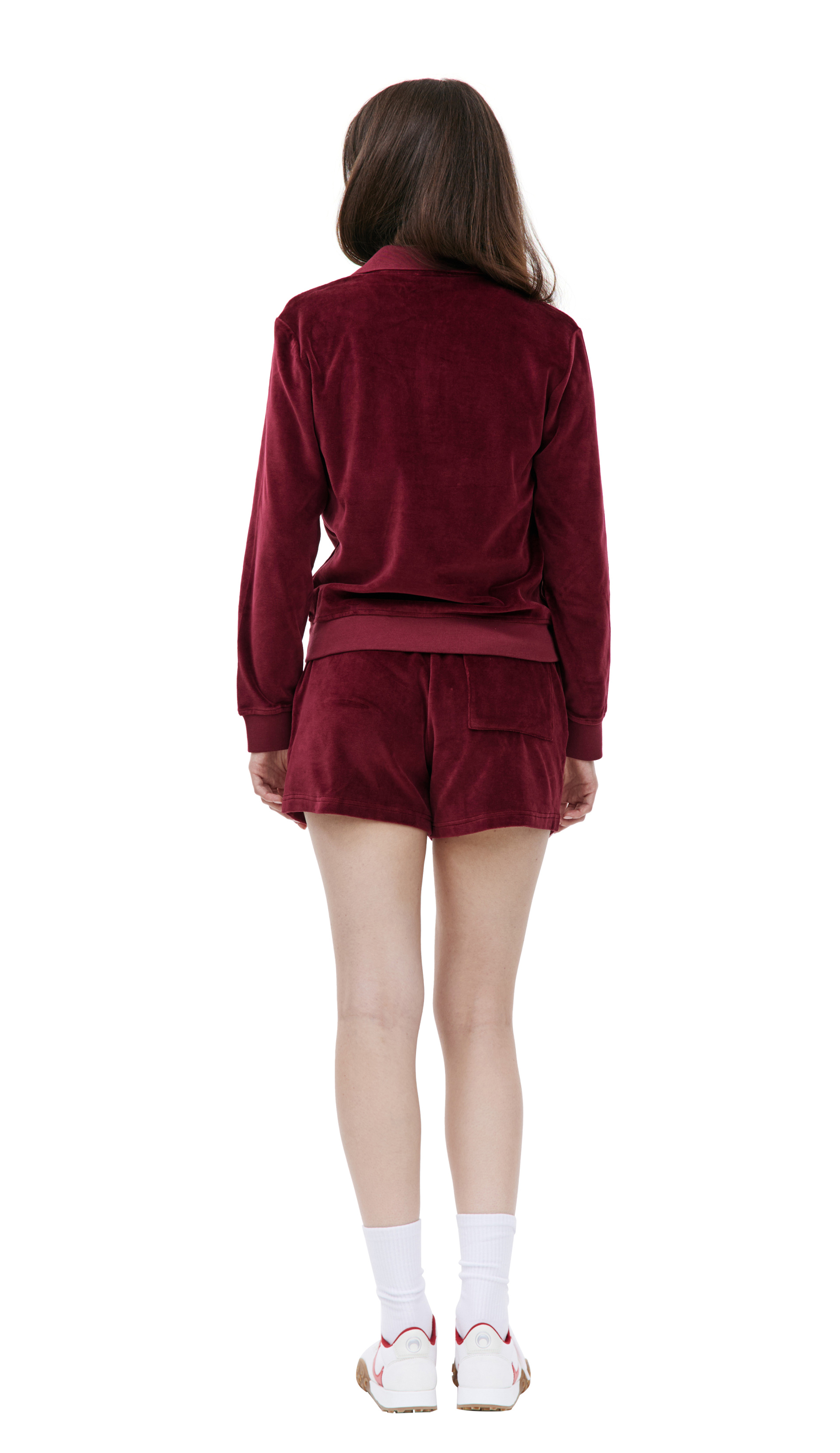 SPORTY & RICH Велюровый лонгслив SRC