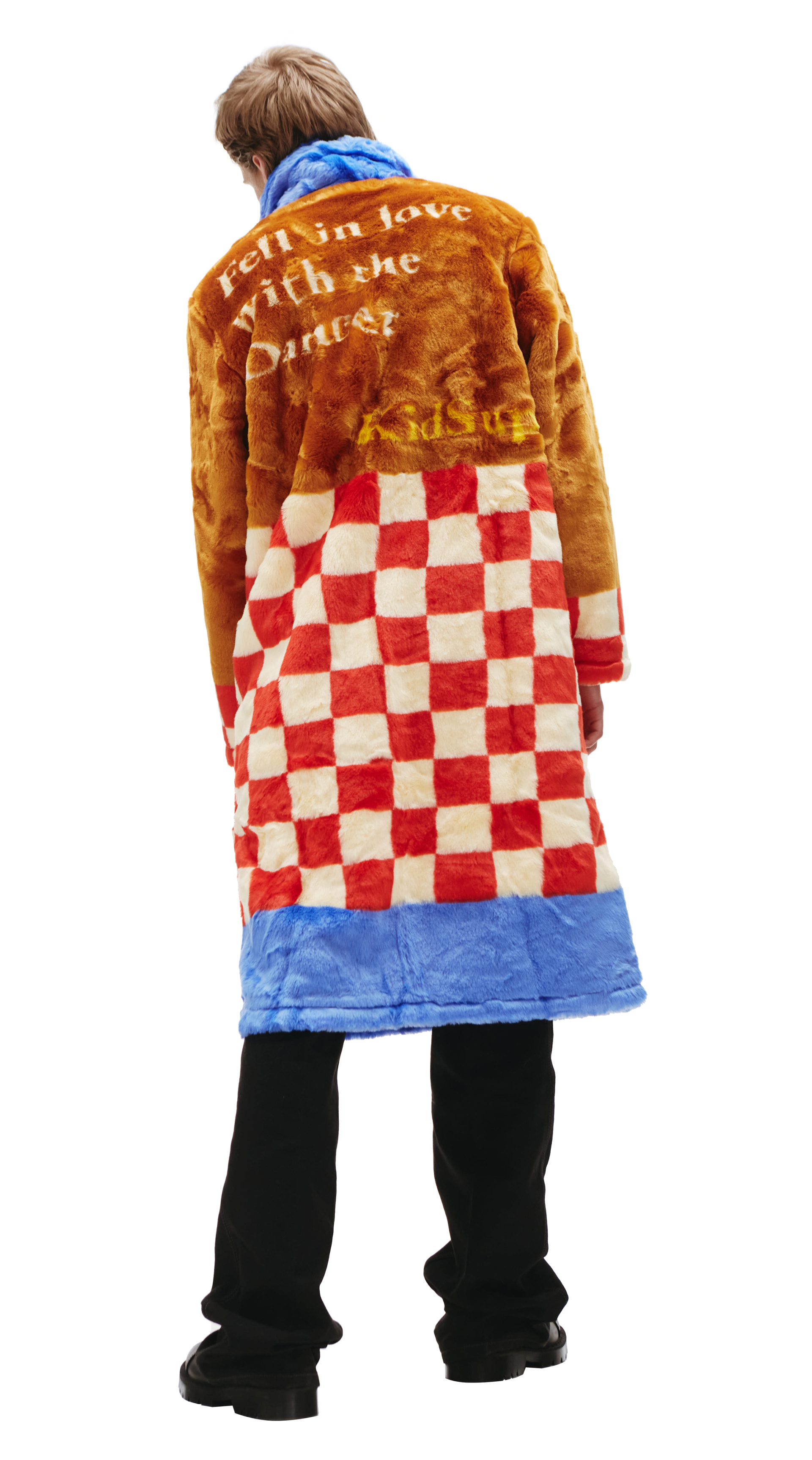 KidSuper Разноцветная шуба из искуственного меха