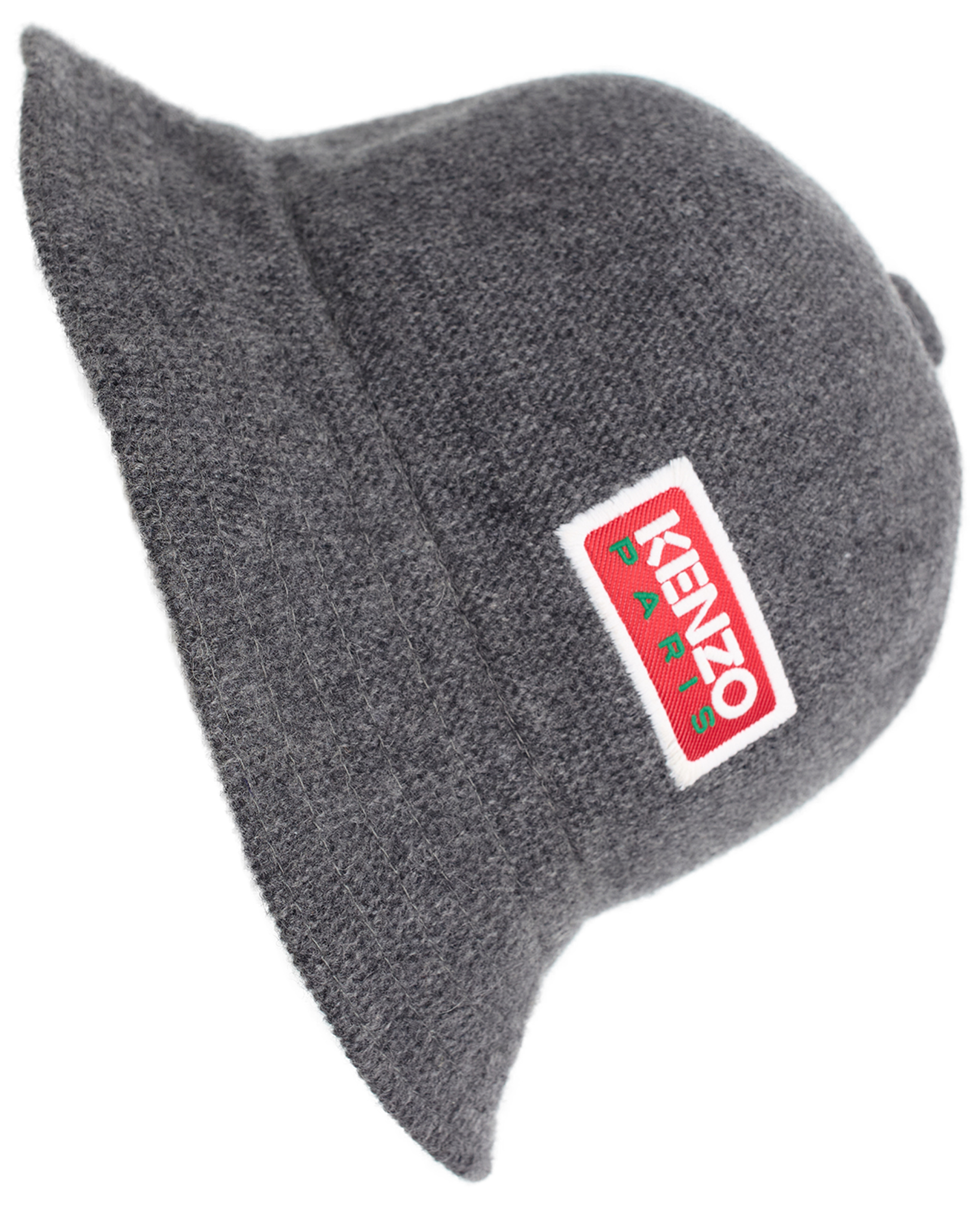 KENZO Серая панама из шерсти