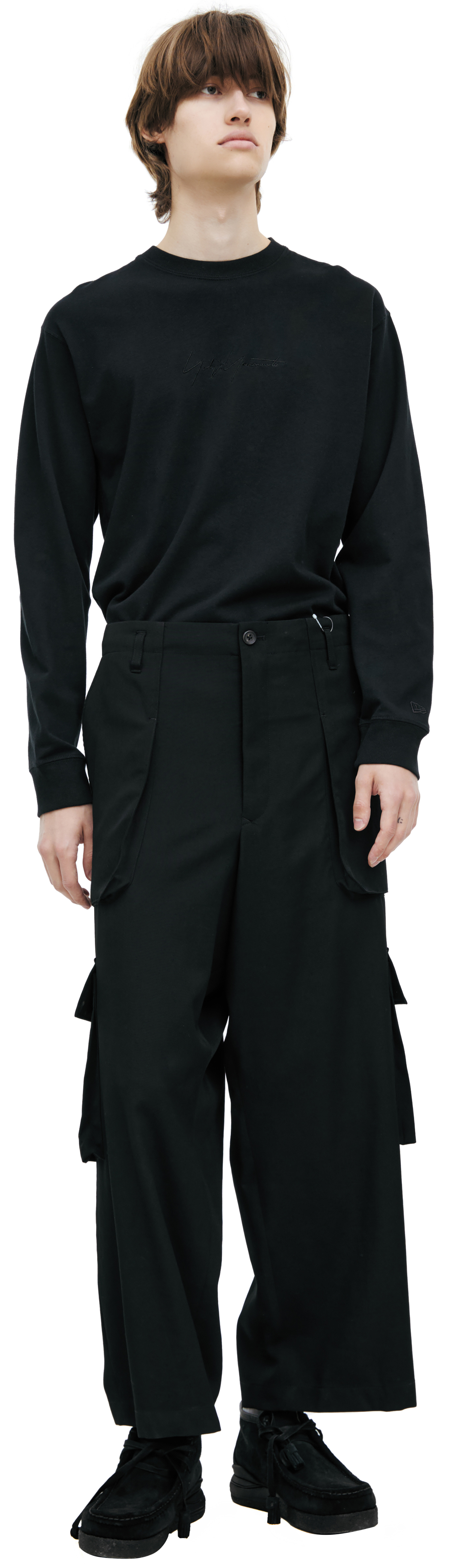 Yohji Yamamoto Черные брюки карго