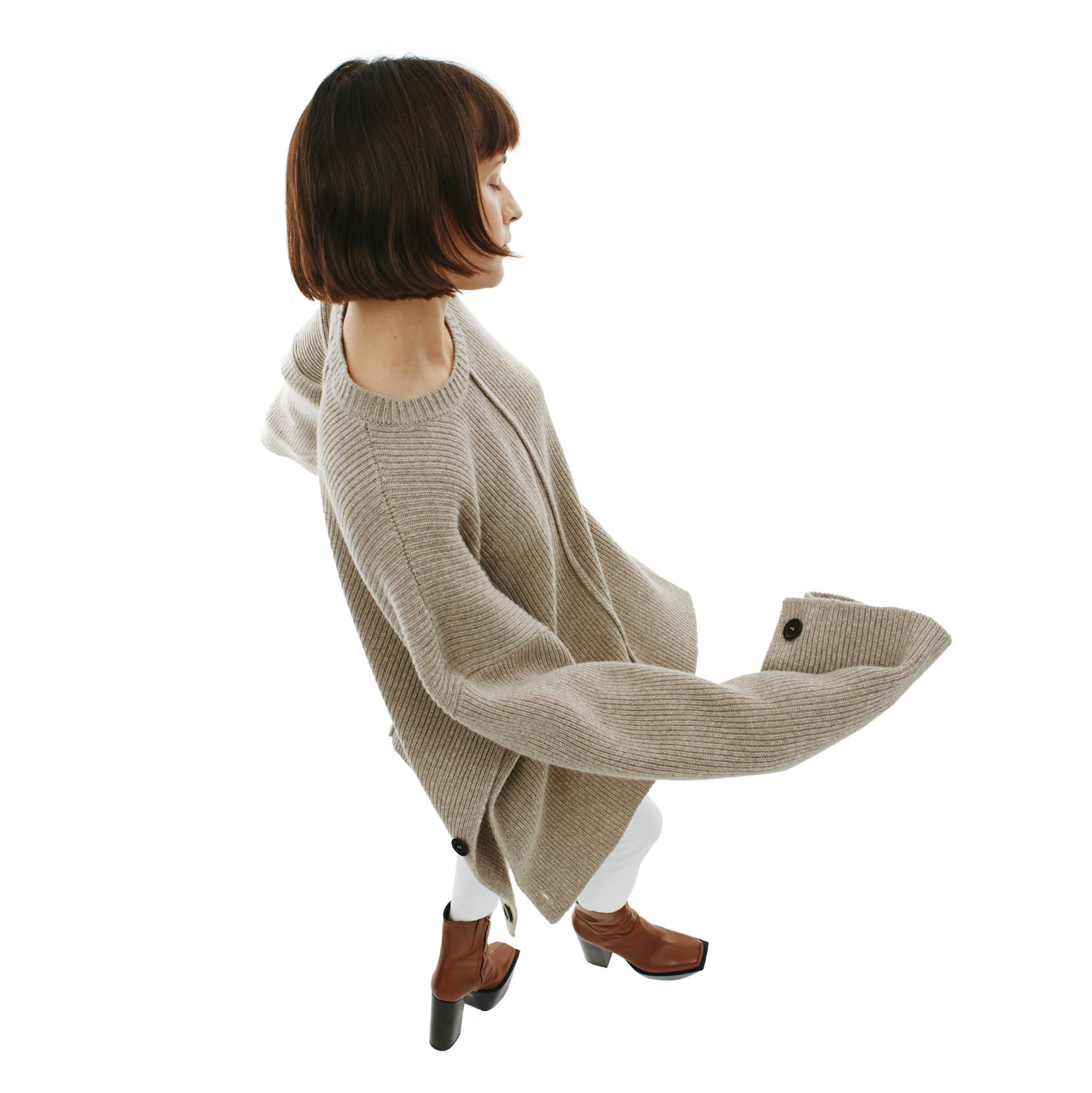 PETER DO Шерстяной свитер-пончо