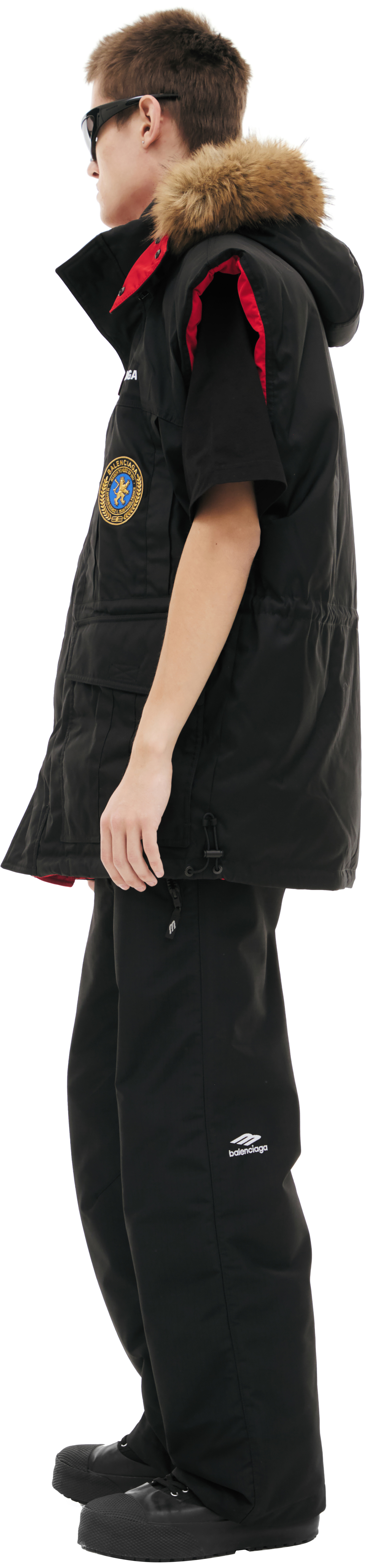 Balenciaga Двусторонний жилет с капюшоном