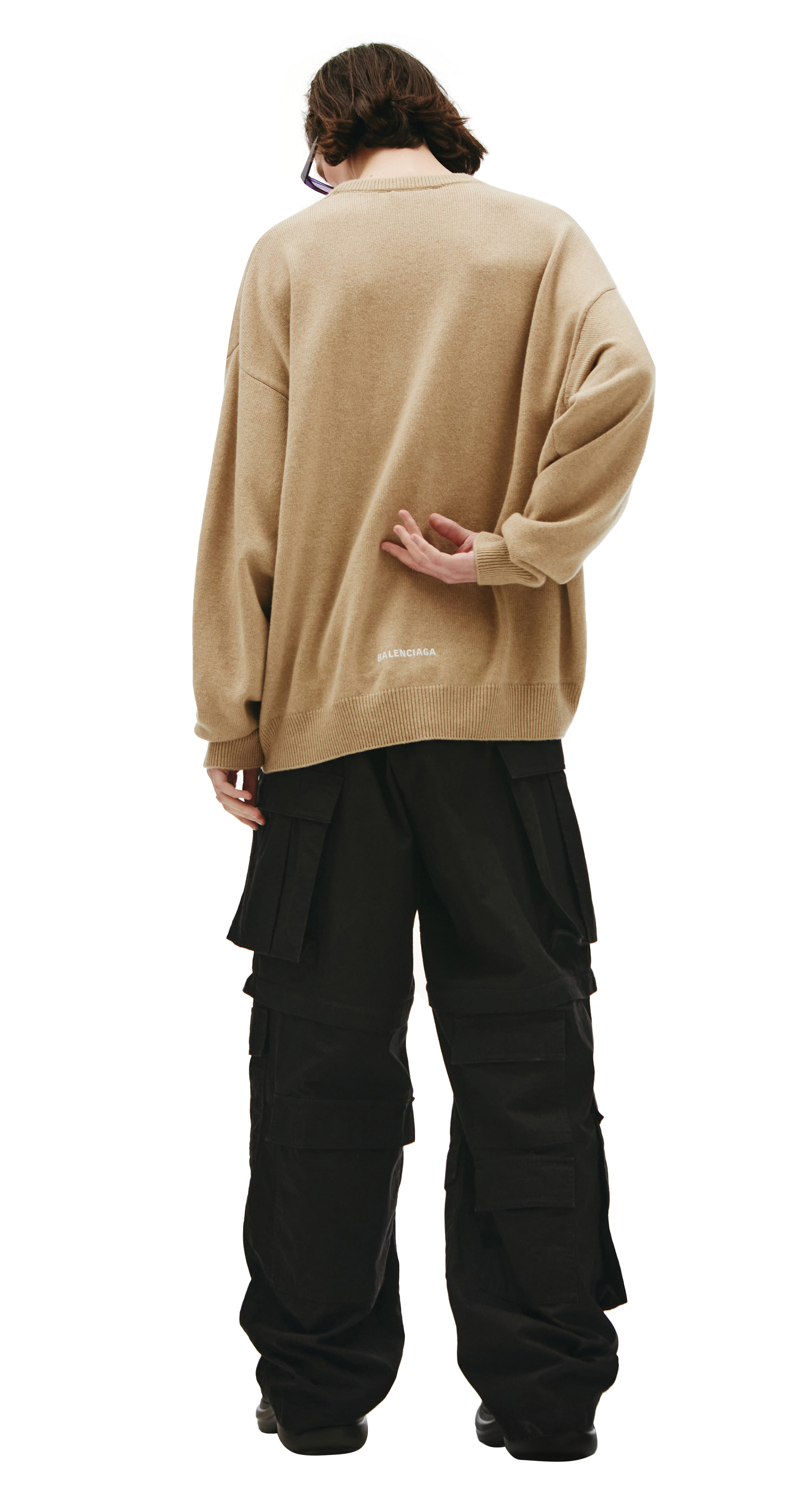 Balenciaga Оверсайз свитер из кашемира