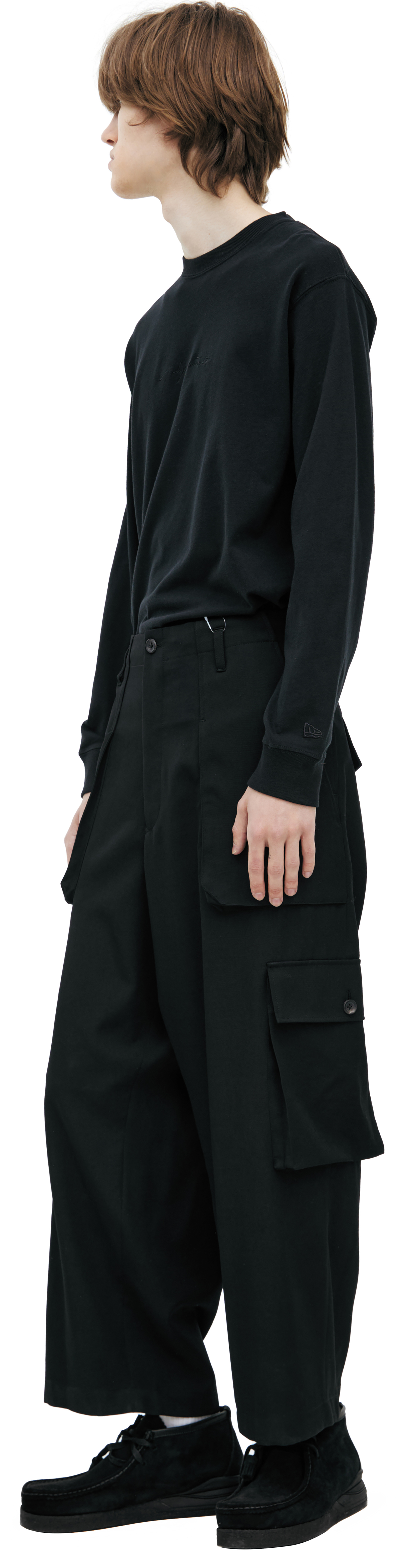 Yohji Yamamoto Черные брюки карго